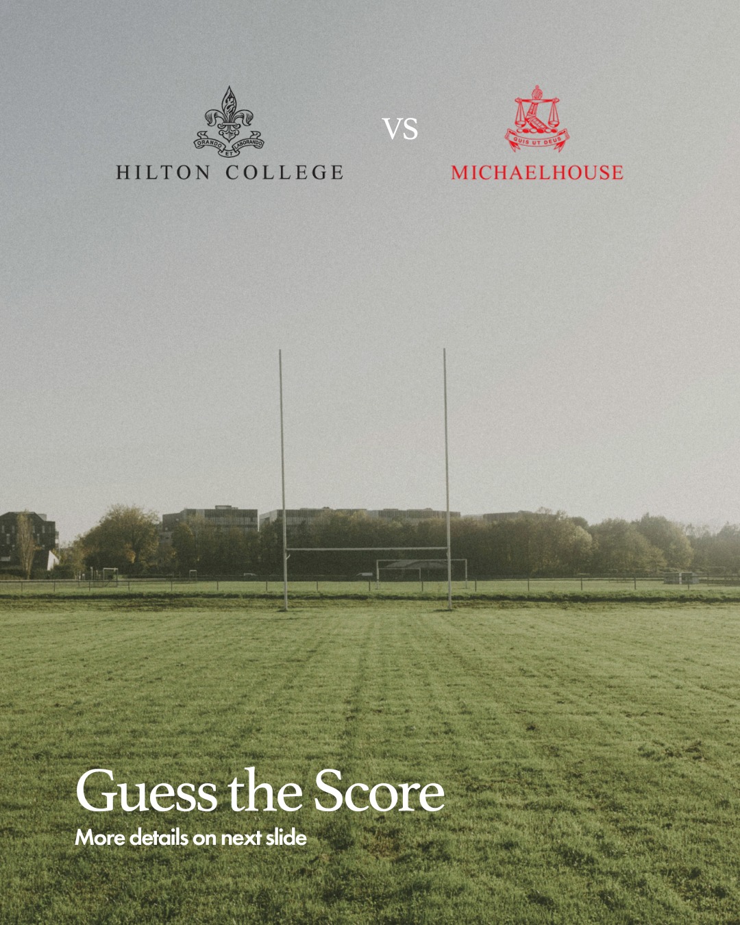 GUESS THE SCORE & WIN! Hilton vs Michaelhouse is on this weekend! Think you can predict the final score? Send your guess in and stand a chance to win exclusive prizes valued at over R10K.
Enter by Saturday, 21 June at 14h00.
Link in bio 🔗
#GuessTheScore #HiltonMichaelhouse #SeeffMidlands #WinBig