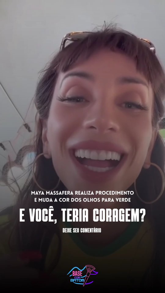 ✨ Diz aí, você teria coragem?
.
.
#basecombatom #glowup #estilo #makeup #celebrity #mayamassafera #olhos #beleza