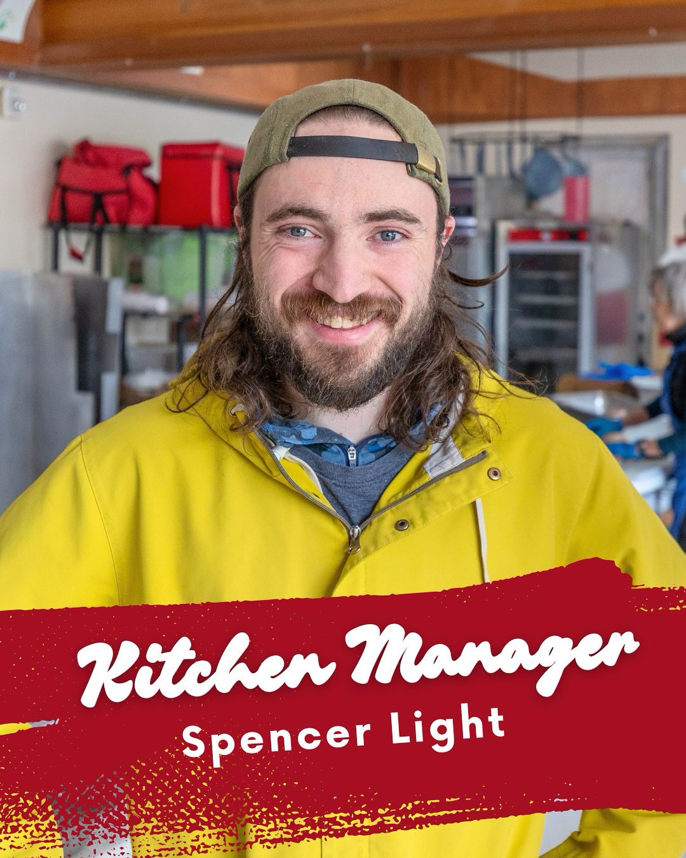 It’s time to reintroduce our Kitchen Manager, Spencer! 👋
Spencer is the brains, hands, and heart behind the Family Kitchen menu. He not only orders the ingredients and materials we need for our nutritious meals, he also puts time and care into training staff and volunteers on how to prepare them. Spencer is our fearless chef, never losing sight of the FK mission, and inspiring us all every day. If you’ve worked with Spencer, you’ve seen him either singing or dancing (or both!) while cranking out delicious meals for our diners. We’re so grateful for the joy and purpose he brings to the kitchen!