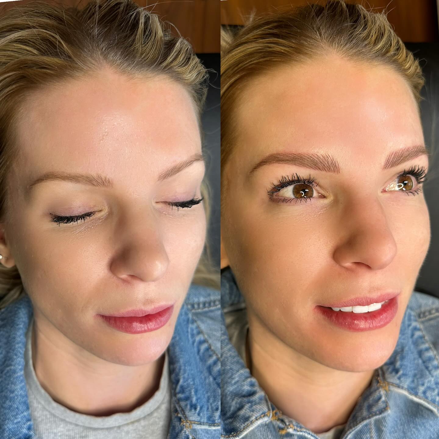 Here’s the RE-F L U F F ✨ this babes brows were still looking great, but due for a boost! At a year their colour was still fantastic but she loves a fluffy fuller look, so that’s what we gave her! #yycbrows #yycbrowtattoo #browtattoo #calgarymicroblading #microbladedbrows