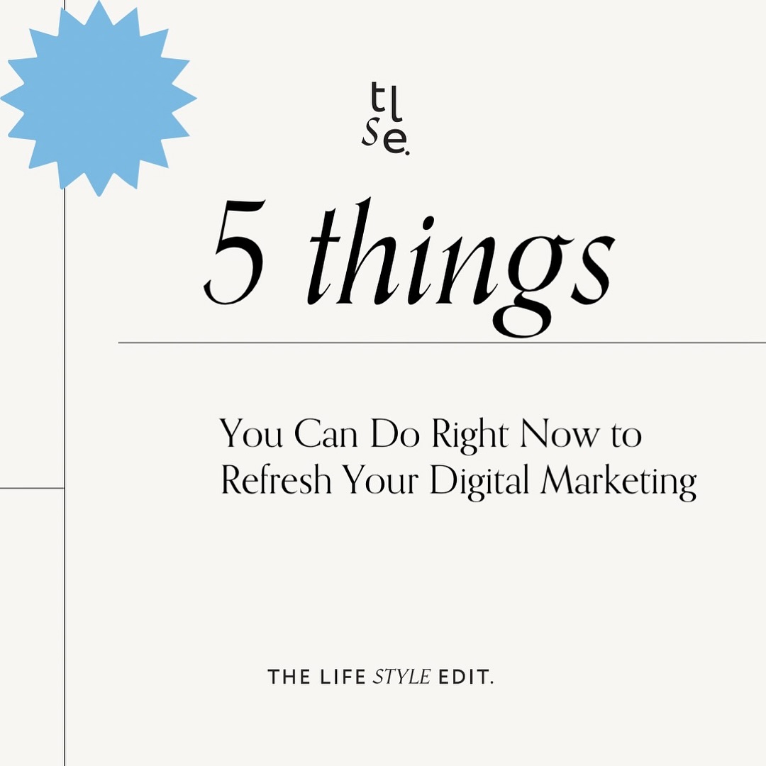 Feeling stuck with your socials, emails or content direction?
Here are 5 things you can do right now to refresh your digital marketing â and no, they donât require a full rebrand or hours of your time đ
â
Reintroduce yourself and your story
â
Audit your visuals for brand consistency
â
Create content pillars to stay organised
â
Make your EDMs feel personal, not salesy
â
Add one clear CTA to every post or email
Sometimes the smallest tweaks make the biggest difference.
Need help pulling it all together?
I work with business owners weekly or monthly to create a strategy that actually feels good to run â DM me COACH or book a free 15-min call via the link in bio.
#socialmediatips #smallbusinessmarketing #contentstrategy #thelifestyleedit #coachingforsmallbusiness #digitalmarketingtips #creativebusinesscoach