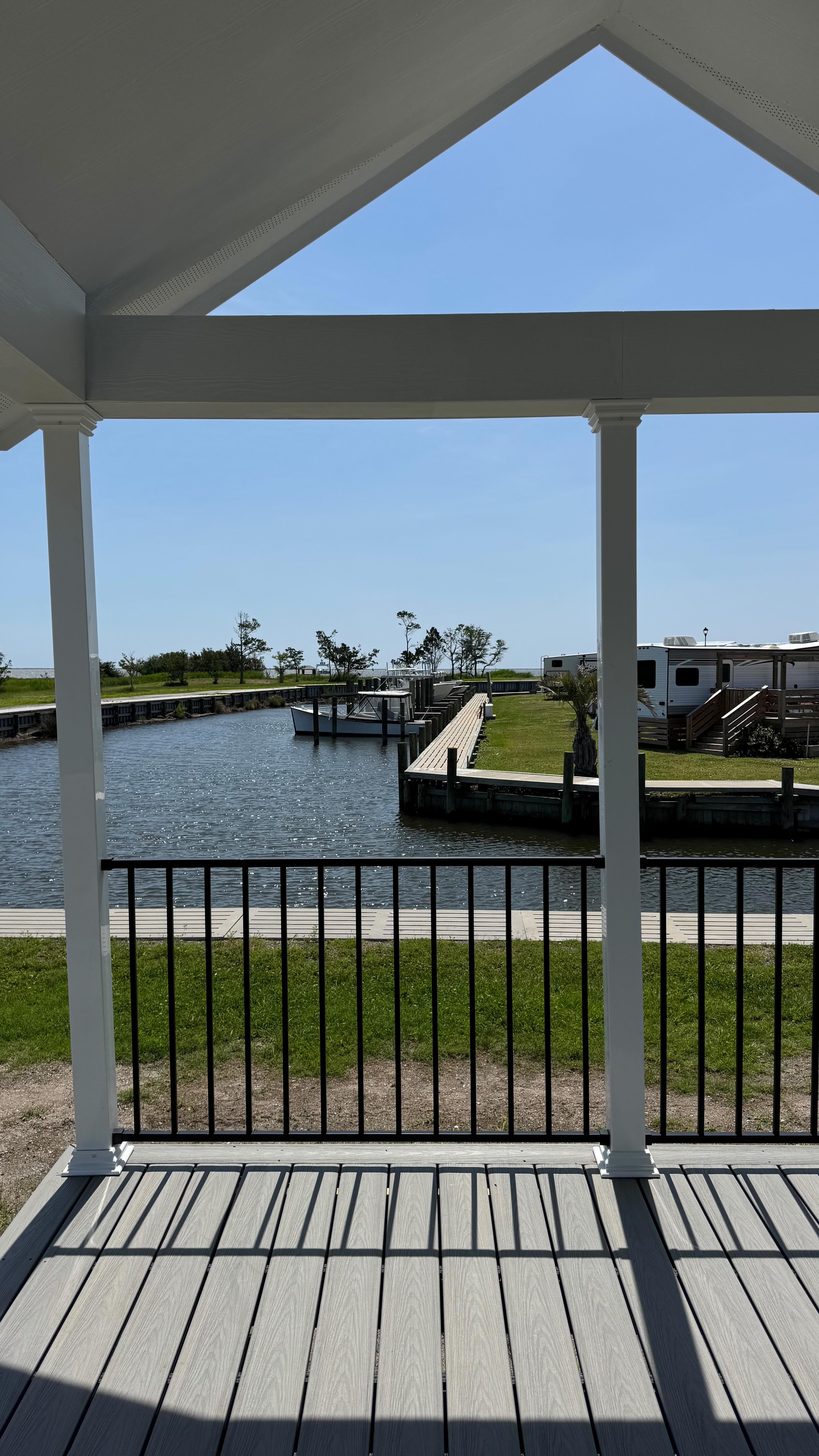 In my mind, we've made our way to Carolina! Check out this new Carolina Blue park model! It's underpinned and ready for you to decorate and enjoy the beautiful Core Sound sunrises and sunsets—all for just $125,000! You never know who might show up at @atlanticrvresort! #atlanticrv #atlantic #coresounders #unc #tarheels #billbelichick #wildwillsrevenge 💙🐏🐟🦐🏕️🌴🏖🌅