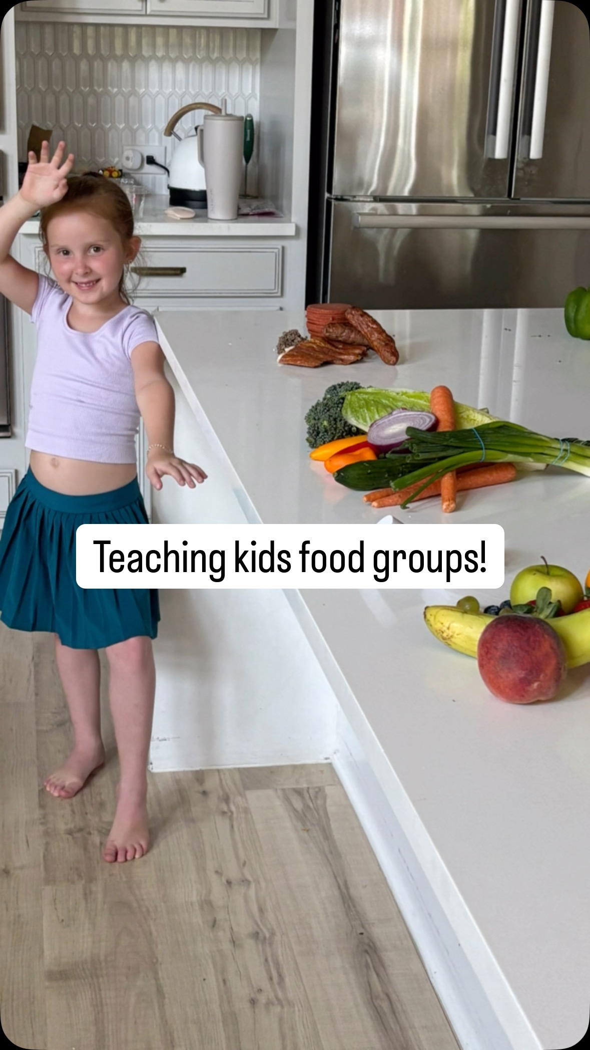 A child needs to know their food groups. Take this simple lesson to your home to teach your kids!
Remember to focus on Protein, Fruit, Vegetables AND Dairy. We recommend a plate should be majority of Protein and Vegetables and supplemented with Fruit, Dairy and a few Unfortified Grains.
To learn more about a child’s basic nutrition comment “food” and we will share our basic nutrition course with you!
#kidshealth #happyplate #foodgroups #balanceddiet
