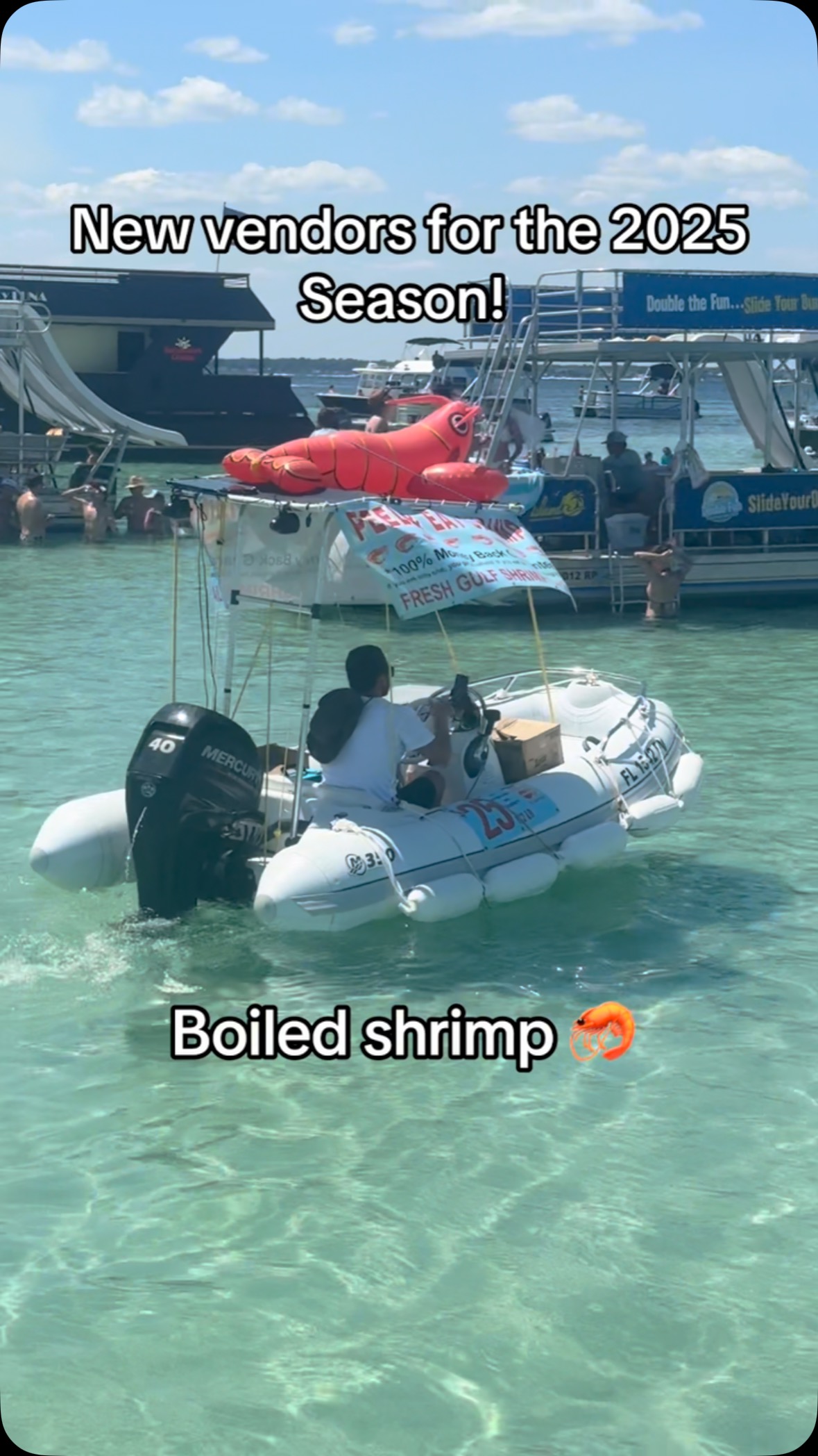 Check out some of the new vendors out at crab island for 2025! 🦀 ☀️ which ones have you tried?