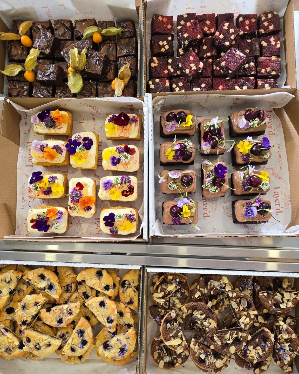 A wedding table layered with beautiful bakes ✨️
Handcrafted, delicious bakes made to share ❤️
If you're planning a wedding or celebration, fancy something a little different & love good cake - we'd love to bake for you 🍰 🎊
#layerd_cakes #layerdcakes #eatgoodcake #weddingbakes #RusticLuxuryBakes #handmadewithlove #madeforsharing
#harrogatecakes #nidderdalecakes #celebrationcake #desserttable #nonasties