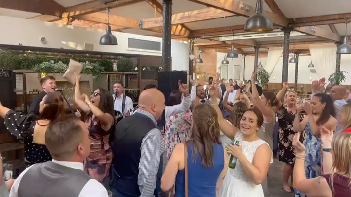 To the new Mrs & Mrs Gill-Peregrine! 🤎
•
It’s rare that a wedding has this kind of energy so early in the day. When this couple approached us and asked us to play our normal evening entertainment set as early as 5pm, we were apprehensive to say the least (as guests are never ready to let loose at that time); how wrong we were! This group of family and friends were up singing and dancing from the start; this is definitely a wedding we’re not likely to forget any time soon! Thanks so much to this lovely couple for having us be a small part of such a big day! 🙏🏼
•
Big shout out to the beautiful venue that is @therivermillvenue 😍