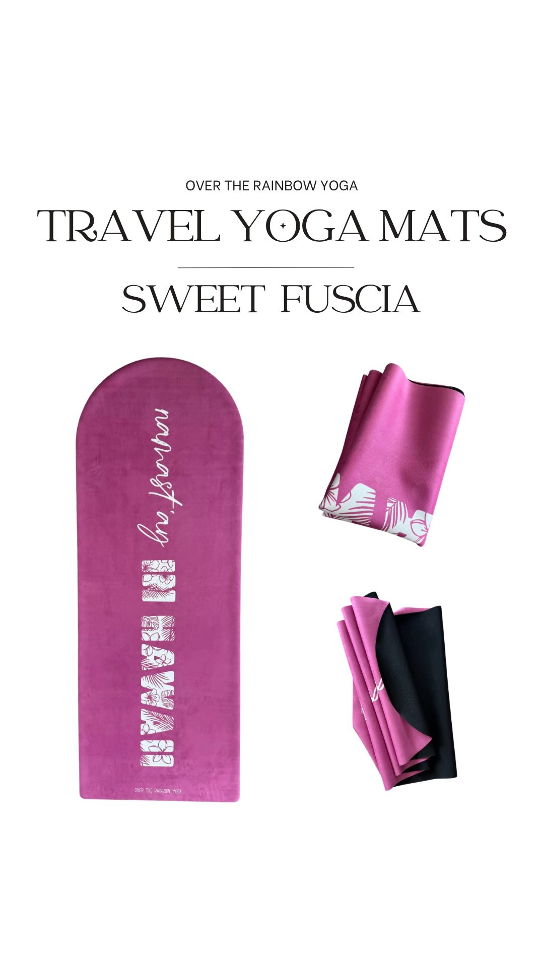 Our HAWAII DREAM 🌺🌈 travel yoga mats are here!
Our light-weight, compact and foldable travel yoga mat is made from vegan suede and rubber. These uniquely shaped, colorful yoga mats were inspired by Hawaii and our love for yoga. Locally and women owned, these playful yoga mats create the perfect gift, keepsake for Hawaii’s visitors as well as a wonderful travel companion for local yogis.
DETAILS:
• 1 mm thick
• 72" x 26"
• unique arch shape
• vegan suede material
• foldable and compact
• washing machine washable
• each yoga mat comes with a carrying strap
NOT booking a class with us but interested in buying our mat?
NO PROBLEM 🤙🏼 visit our ETSY STORE:
https://www.etsy.com/shop/YOGAVERONIKA