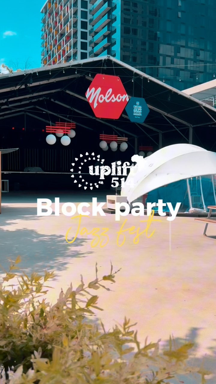 🎷 Uplift514 Block Party – 3e édition
📍Esplanade Tranquille- SPREAD THE WORD !!
Du 2 au 5 juillet, on ramène l’ambiance à 17h & 19h, devant le Pub Molson au Festival International de Jazz de Montréal !
💥 4 jours. 3 groupes on fiya. 1 seule ambiance.
On fête en plein cœur du festival. Rien de moins.
🕺🏽💃🏾 Viens danser, connecter, célébrer l’été avec nous.
👉🏾 C’est gratuit. C’est dehors. C’est pour tout le monde.
#Uplift514 #MtlJazzFest #BlockPartyVibes #ComeVibeWithUs #GratuitPourTous #dancefirstthinklater