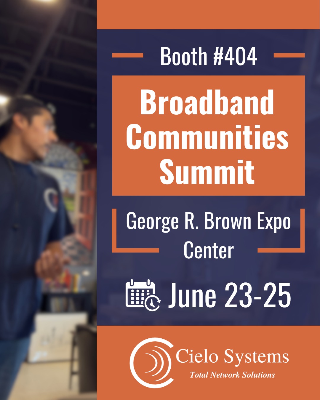 Cielo Systems is headed to the Broadband Communities Summit! Catch us and a great team with @ispsupplies and @wav_inc - See you there!
#cielosystems #network #broadbandcommunitiessummit #broadbandcommunities #ISPSupplies #WAV #houstontx #Expo