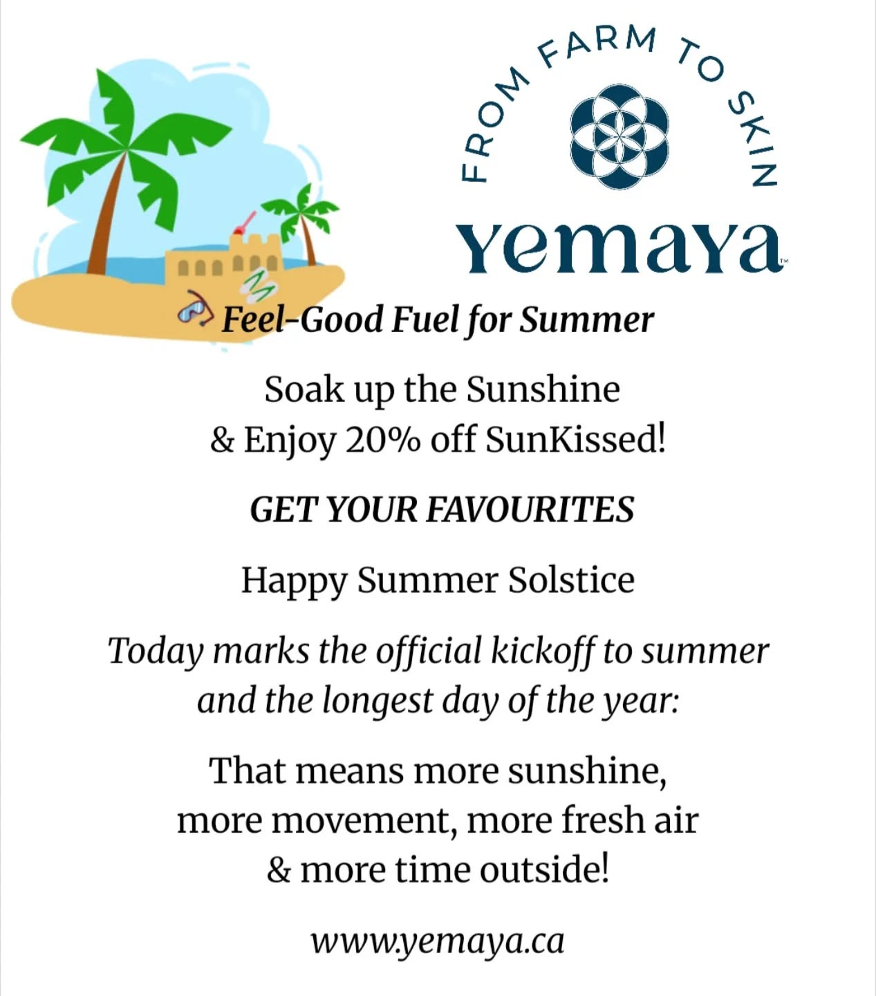 Message us on Facebook to claim 20% off today on your Sunkissed Moisturizer 🐝