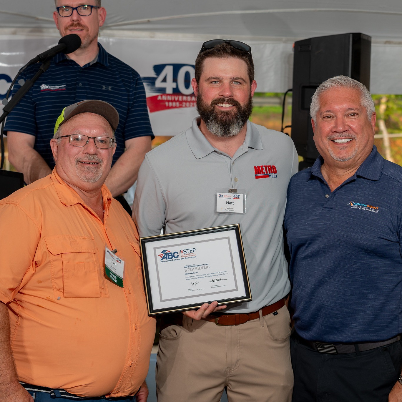 Earlier this month, members of our Metro Walls crew attended the @abc_nhvt Annual Safety Awards BBQ! 🍔🎉
We’re proud to have received the Silver STEP Award for our commitment to safety, a true testament to our team's hard work. This award demonstrates the strong focus of our team and their drive to consistently raise the bar when it comes to creating an industry-leading safety program.
Congrats to all the Future Leaders in Construction (FLiC) grads and fellow award winners! Thank you to ABC NH/VT for a spectacular night, as always. #meritshopproud #ABCNHVT #safety