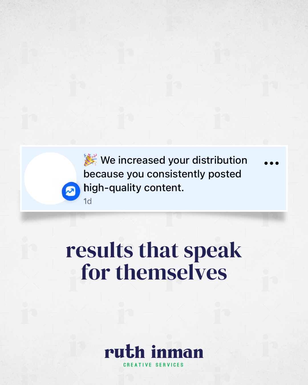 Success doesnât happen by chance, and "good" social media isnât about chasing trends or going viral. When we onboard a client, our focus is clear: implement a plan that drives meaningful results. In the case of this client, Facebook recognized our high-quality content in just three weeks after we started working on the account.
That's the power of consistent execution and a well-thought-out plan. Because when strategy leads the way, the results speak for themselves.
