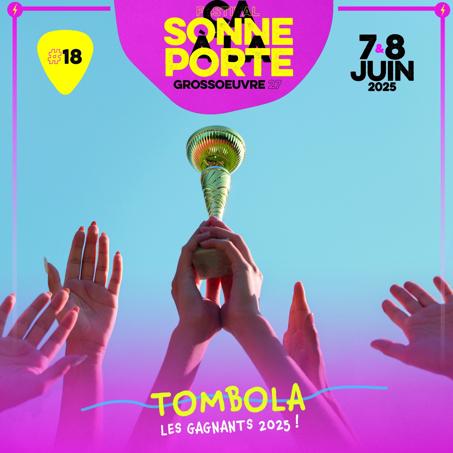 ⚡️ TOMBOLA CSALP 2025 ⚡️
Vous avez été nombreux à tenter votre chance à la tombola CSALP 2025 ! Un immense merci pour votre participation et votre précieux soutien. Grâce à vous, notre festival reste vivant, vibrant et gratuit. ❤️
🥁 Roulements de tambours…
✨ Félicitations à Romain Rolland, heureux gagnant de la batterie offerte par @milttom_batterie et @eureennormandie !
🎶 Bravo également à :
• Cindy Marc, qui remporte un bon de 300 € pour un tatouage chez @eckyljeckyl
• Sophie Lellasseur, gagnante d’un bon de 150 € pour un tatouage chez @eckyljeckyl
• Amélie Behm, qui repart avec un bon pour un piercing, toujours chez @eckyljeckyl
• Françis Paul, qui gagne une nuit en tonneau pour deux personnes au Domaine de la Catinière, offerts par @eureka_tourisme
• Corinne Leblanc, qui remporte un bon pour un soin au Spa La Licorne à Lyons-la-Forêt, offerts par @eureka_tourisme
🙏 Un grand merci à tous les participants, à nos généreux partenaires, et à celles et ceux qui viennent sonner à la porte chaque année pour faire battre le cœur du CSALP.
📅 Le tirage au sort a eu lieu le mardi 17 juin 2025, dans les locaux d’Évreux Portes de Normandie, en présence de Sylvain Boreggio, premier vice-président de l’agglomération.
🎉 Rendez-vous l’année prochaine pour la 19ème édition du festival CSALP!