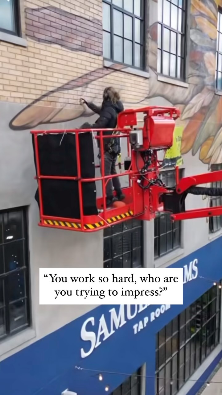 I like this trend…. I do work hard for me, but I mostly work hard for my family and most of all the people that brought me into this world. Not having my parents have been rough as my life unfolds. With every painted wall I will continue to bring you both with me.