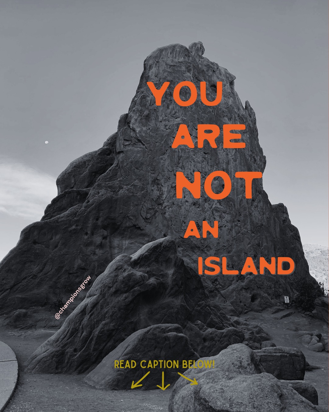 ou are not an island. Don’t live like one.
I know it feels easier to just do things on your own—easier to isolate, easier to say “I’m fine,” and stay quiet.
But isolation isn’t safety. It’s separation.
And we weren’t built for that.
The truth is: healing, growing, and even thriving happens with people.
People who see you. Support you. Challenge you.
You don’t need everyone—but you do need someone.
🧡 This is your sign to text a friend, join the group chat again, show up to that thing—even if it feels awkward.
Let yourself be known. You weren’t meant to do this alone.
👇 Who’s someone you can reach out to today? Tag them or tell us how you’re building connection lately.
#MentalHealthMatters #YouAreNotAlone #HealingInCommunity #OlderSisterVibes #CoachingForGenZ #SelfGrowth #GenZCoaching
