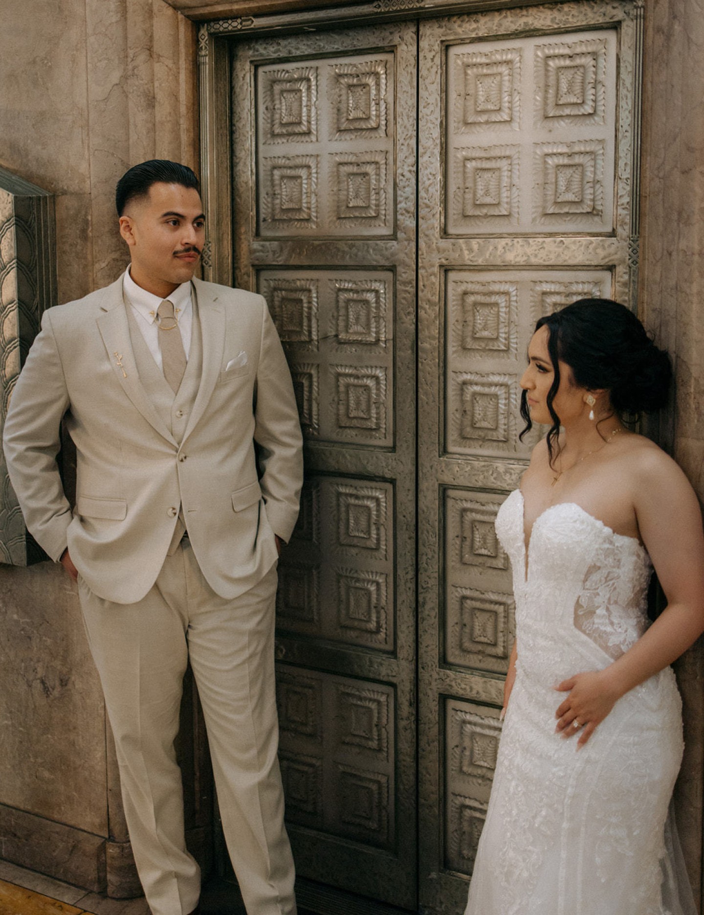Your wedding at The Oviatt doesn’t start at the altar—it starts in the lobby.
These 1928 elevators—featuring René Lalique glass doors and the original Oviatt logo inside—set the tone as your first romantic ascent. 💫
Fun fact: we were one of the last buildings in America to require an elevator operator—right up until around 2004. They used a hand‑operated lever to manually guide the car to each floor… and you can still spot the original lever in the elevator today.
Romance in motion, from the moment you step in.
Photographer: @byanabellajune
#HistoricCharm #DTLAWeddings #ArtDecoLove #OviattBuilding #WeddingElevatorEntrance