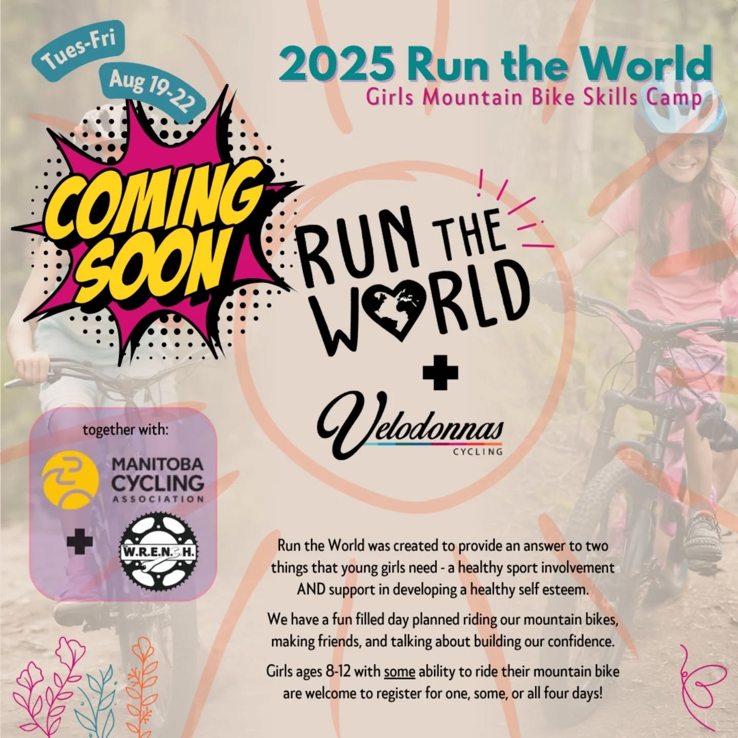 ‼️📅 SAVE THE DATE! Girls Run The World is BACK and better than ever this year thanks to @manitoba_cycling and @thewrenchwpg! 🌎 🚲
Full details and registration coming early July... stay tuned! 🤓