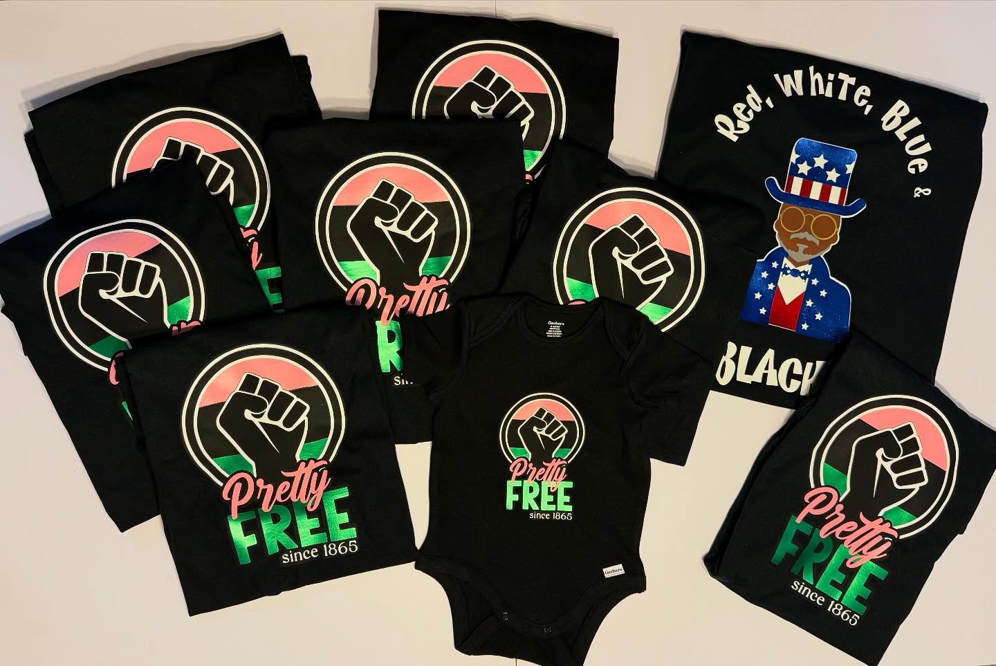 Happy Juneteenth from Tatiana Ashanti Studio โ๐พโค๏ธ๐ค๐ Sending a very special thank you to my Sorors who showed up and showed out for my custom Juneteenth t-shirt drop. As of yesterday afternoon all orders were officially complete, shipped, and delivered โ just in time for J19! ๐ฅณ๐๐พ Nearly 30 shirts were ordered and included my first orders from South Carolina, Georgia, and Texas! ๐ฅฐ From the bottom of my heart, THANK YOU! ๐ฅน๐ซถ๐พ