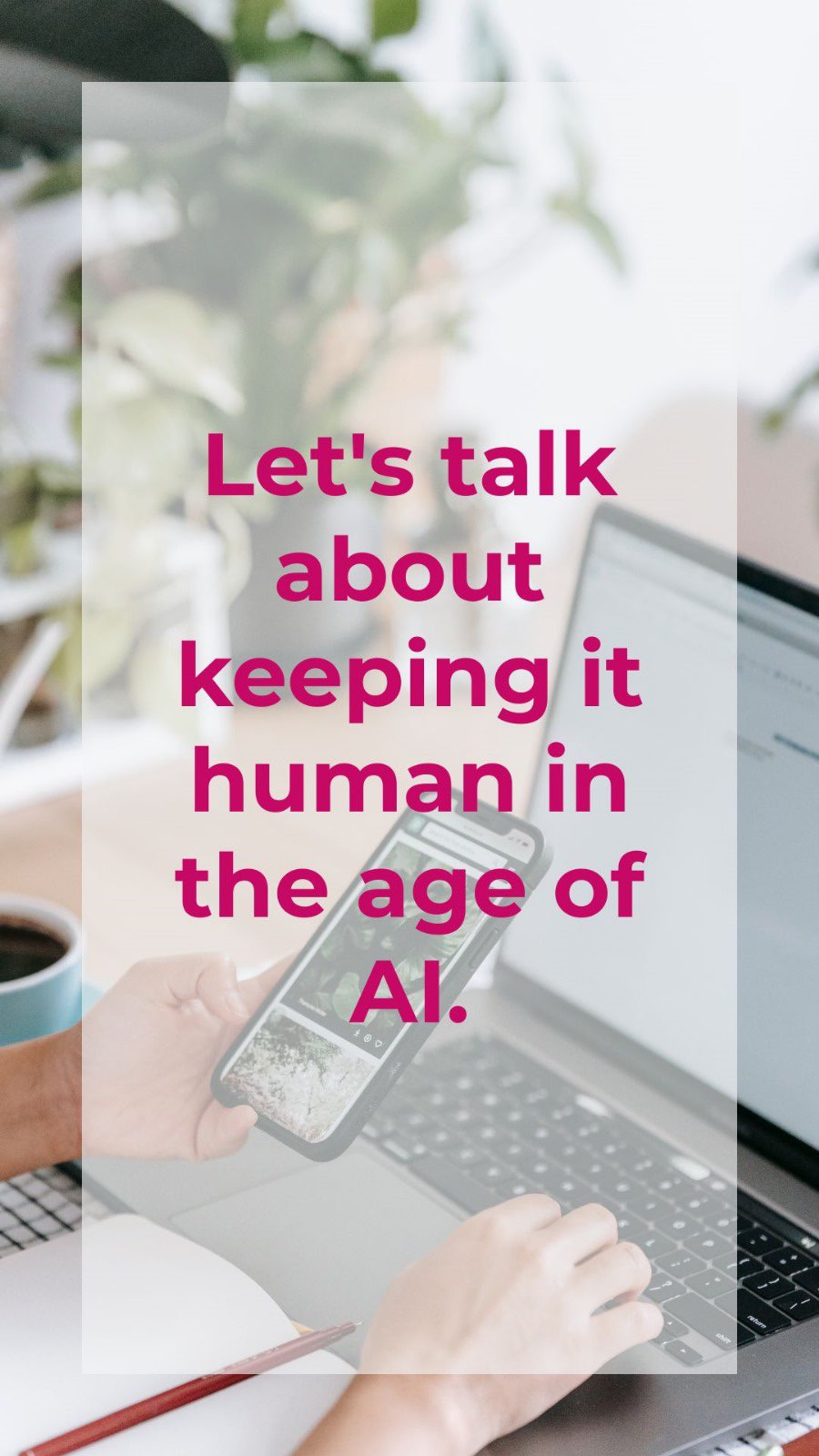 How are you using AI to streamline your business? And do you agree with me and @samgreenwitch that we need to prioritise building a brand that feels human and ignite our own creativity again!
Share your thoughts ⬇️⬇️
#branding #modernmarketing #spirituality #wellness #buildingabusiness