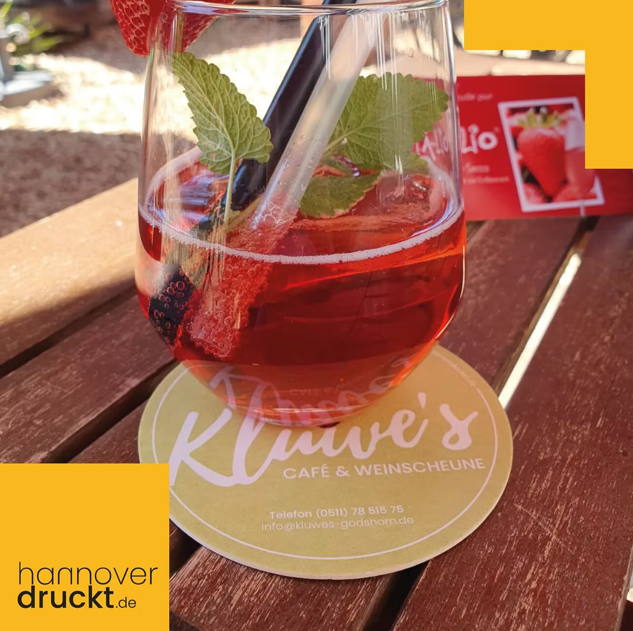 Mit der Produktlinie Bienendeckel platzieren wir deine Werbung und Marke in der Gastronomie und auf Events. @kluwes_cafeweinbar in #Godshorn bei Langenhagen hat bereits die 4te Auflage Bienendeckel. Da kommt noch ein bisschen was…. 🐝
www.bienendeckel.de | DEINE MARKE IN DER GASTRO
https://www.hannoverdruckt.de/post/bienendeckel-marketing
#bienendeckel #marketing #sommer