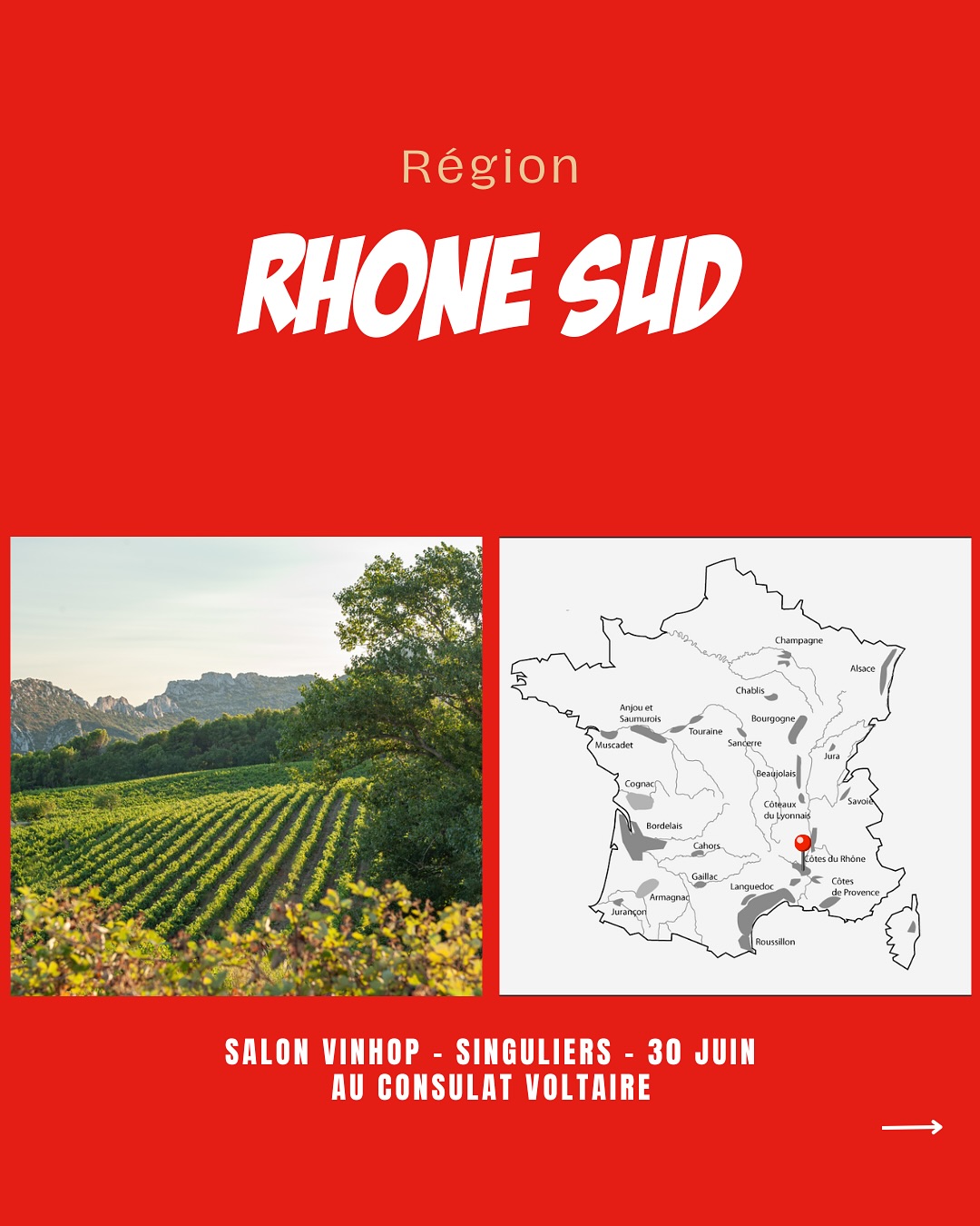 À la rencontre des vignerons du Rhône méridional.
@domainedemontvac
@domainedelajanasse
@domainedefondreche
@domaine_des_espiers
@lesaccoles
Venez les découvrir lors de notre salon SINGULIERS, où plus de 90 vignerons seront présents.
📍Le Consulat Paris 11ème
📆 30 juin 2025
‼️Réservé aux professionnels - lien d’inscription en bio