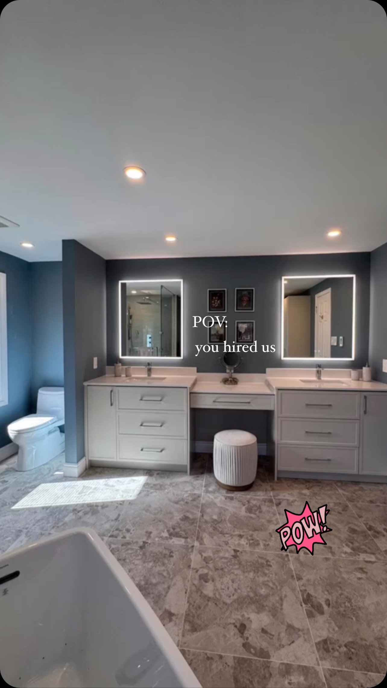 Let us make your renovation dreams a reality 🔨#novabath #oakville #burlington #bathroomgoals #bathroomdesign #bath #oakvillemoms #interiordesign #oakvilleontario #bathroom #freestandingbath #customcabinetry #starttofinish #renovationproject #renovationprojects #renovationdesign #bathroomrenovation #freeestimates