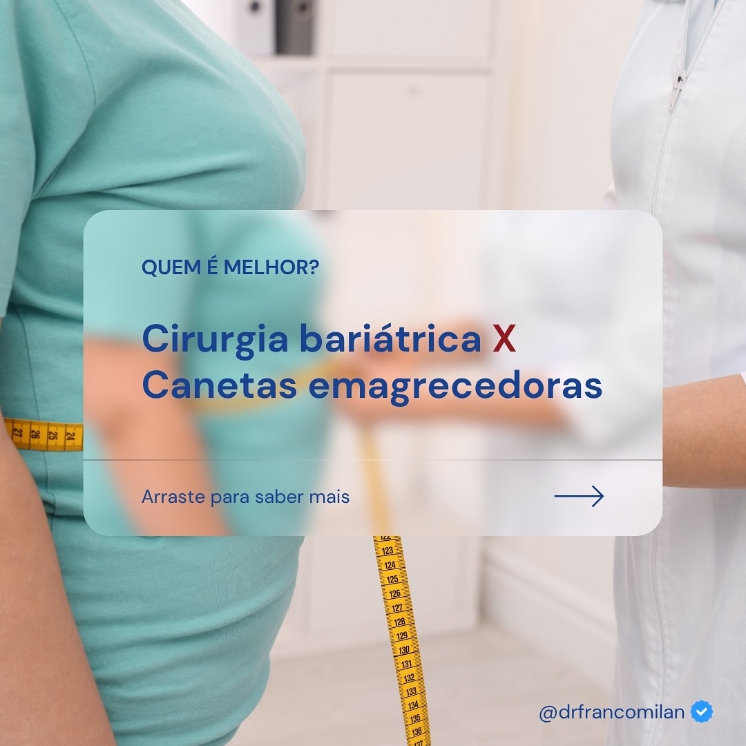 🔍 Canetas x Cirurgia Bariátrica: qual é mais eficaz?
Saiu um novo estudo comparando os resultados dos medicamentos injetáveis para obesidade, como semaglutida e tirozepatida, com a cirurgia bariátrica.
➡️ A obesidade é uma doença crônica, complexa e multifatorial. Nenhuma estratégia isolada serve para todos, e tanto os tratamentos clínicos quanto os cirúrgicos têm seu papel.
🎯 Tratamento individualizado é a chave. Procure sempre orientação médica especializada.
#Obesidade #Emagrecimento #CirurgiaBariatrica #Semaglutida #Tirzepatida #SaudeIntestinal #SaudeMetabolica #Medicina #Medico #PerdaDePeso #ObesidadeTemTratamento