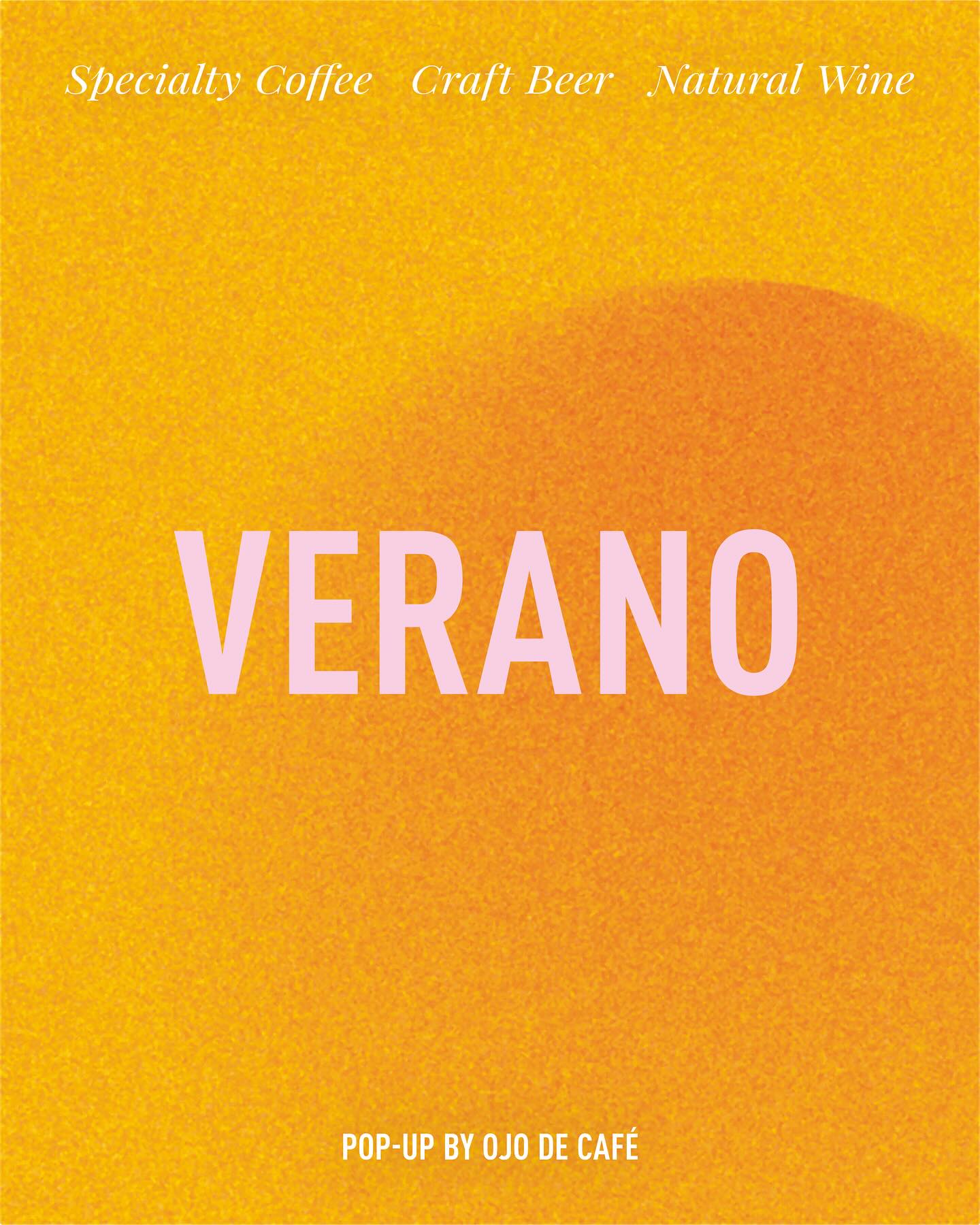 VERANO Pop-Up by Ojo de Café
SPECIALTY COFFEE CRAFT BEER NATURAL WINE
July 5th – September 13th
Thursday 9.30 – 17 h
Friday & Saturday 9.30 – 20 h
We made some more space in our little Café and additional seats outside. To enjoy specialty coffee as usual from Ojo de Café @ojodecafe , a nice selection of Craft Beer from Braukunst @braukunst_brauerei and WhiteFrontier @whitefrontier and natural wines from Nativa Wines @nativa_wines . Accompanied with housemade apero snacks, ice pops from Gelateria di Berna @foupops and pastry from Copain @copain_brot . Come and share your love for good drinks and vibes with us this summer!