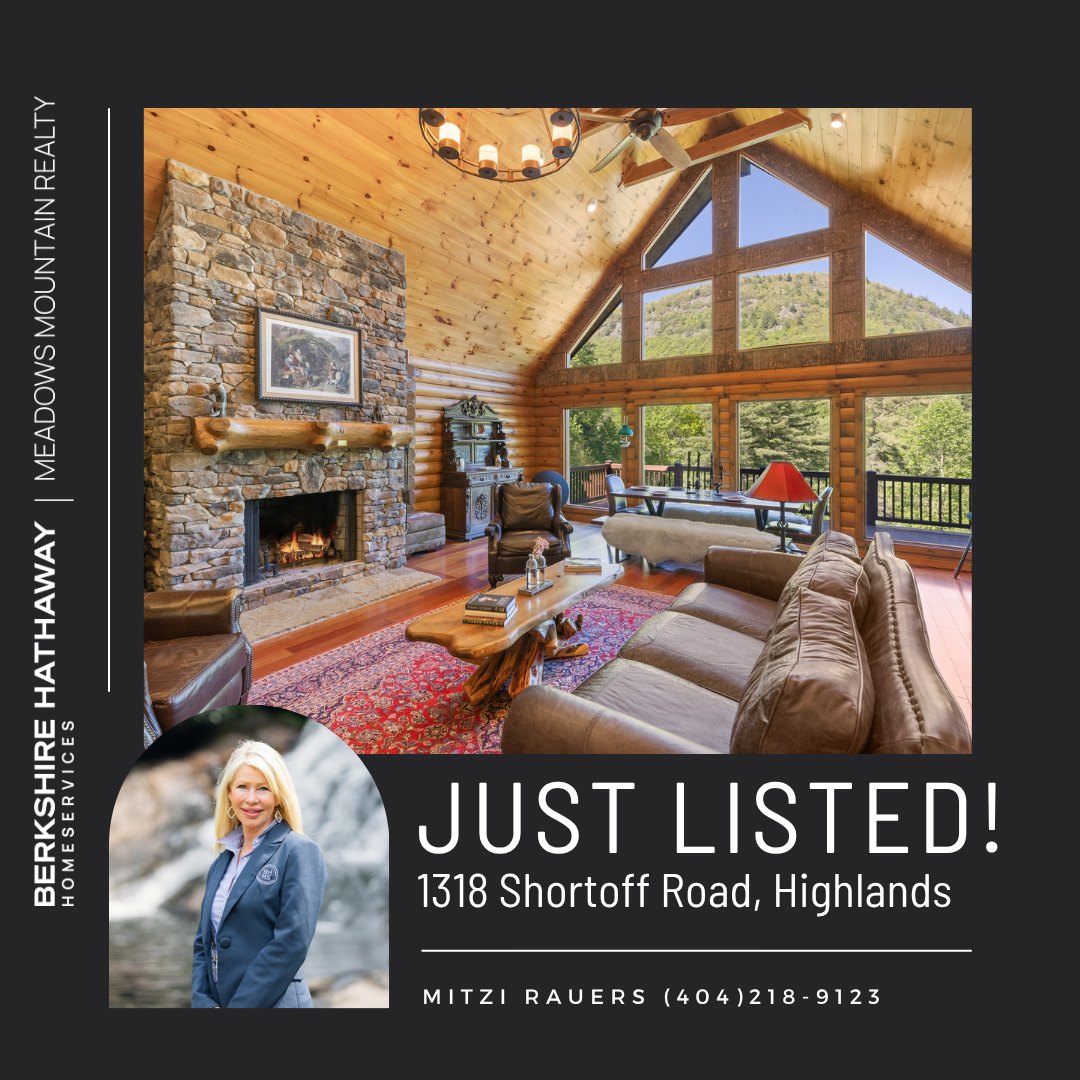 🏔️ Must-See Mountain Retreat 🏡✨
Welcome to your dream escape in Highlands, NC! This stunning 3BR/3BA log home blends rustic charm with modern elegance, panoramic views, and cozy sophistication. From the gourmet kitchen to the oversized primary suite and spacious lower level, every detail invites comfort and relaxation. Enjoy mountain mornings on the covered deck or unwind by the fireplace—this is mountain living at its finest! 🌲🔥
Link in Bio for More Info!
Listed by @michaudrauersgroup
#bhhsmmr #justlisted #highlandsnc #ncrealestate #mountainliving