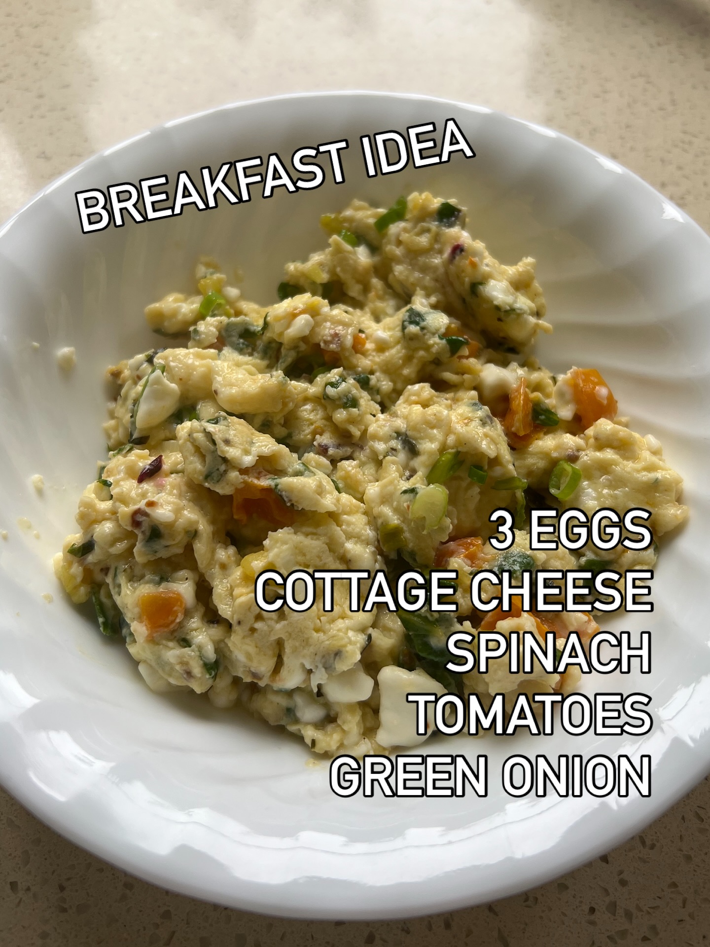 Un-Sexy Meals Series continues 🥸 because meals don’t have to be pretty or picture-worthy to be good for you and delicious (and let’s face it, they’re usually not).
👇🏻
3 eggs
Big spoonful of cottage cheese
Spinach, tomatoes, green onion
•
💕 Tyler & Stephanie, NBC-HWC
🔗 www.fitfierceandfemale.com
📞 843.779.5779
💌 fitfierceandfemale@gmail.com
📱 @fitfierceandfemale
•
#healthcoach #charlestonmoms #healthylifestyle #healthjourney #fitfierceandfemale #femaleempowerment #nutrition #breakfast #healthybreakfastideas #unsexymeals #unsexybreakfast #proteinandproduce