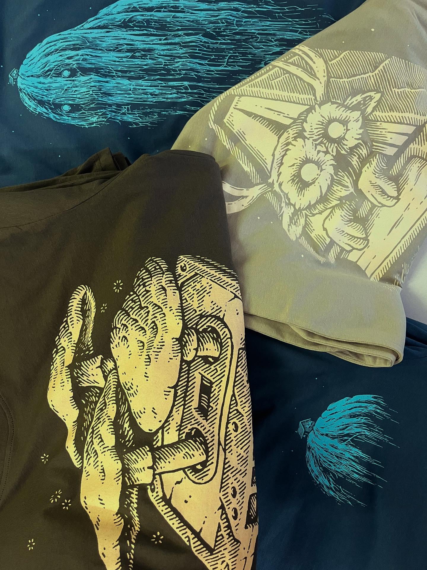 Restock for Simon J Curd…my favourite is House Head! Always wondered who actually lives in the house?? Check out his work to escape this troublesome world! #simonjcurd #welovetoprint #ethicalprinting #mystical #loveprint #nottingham #localbusiness