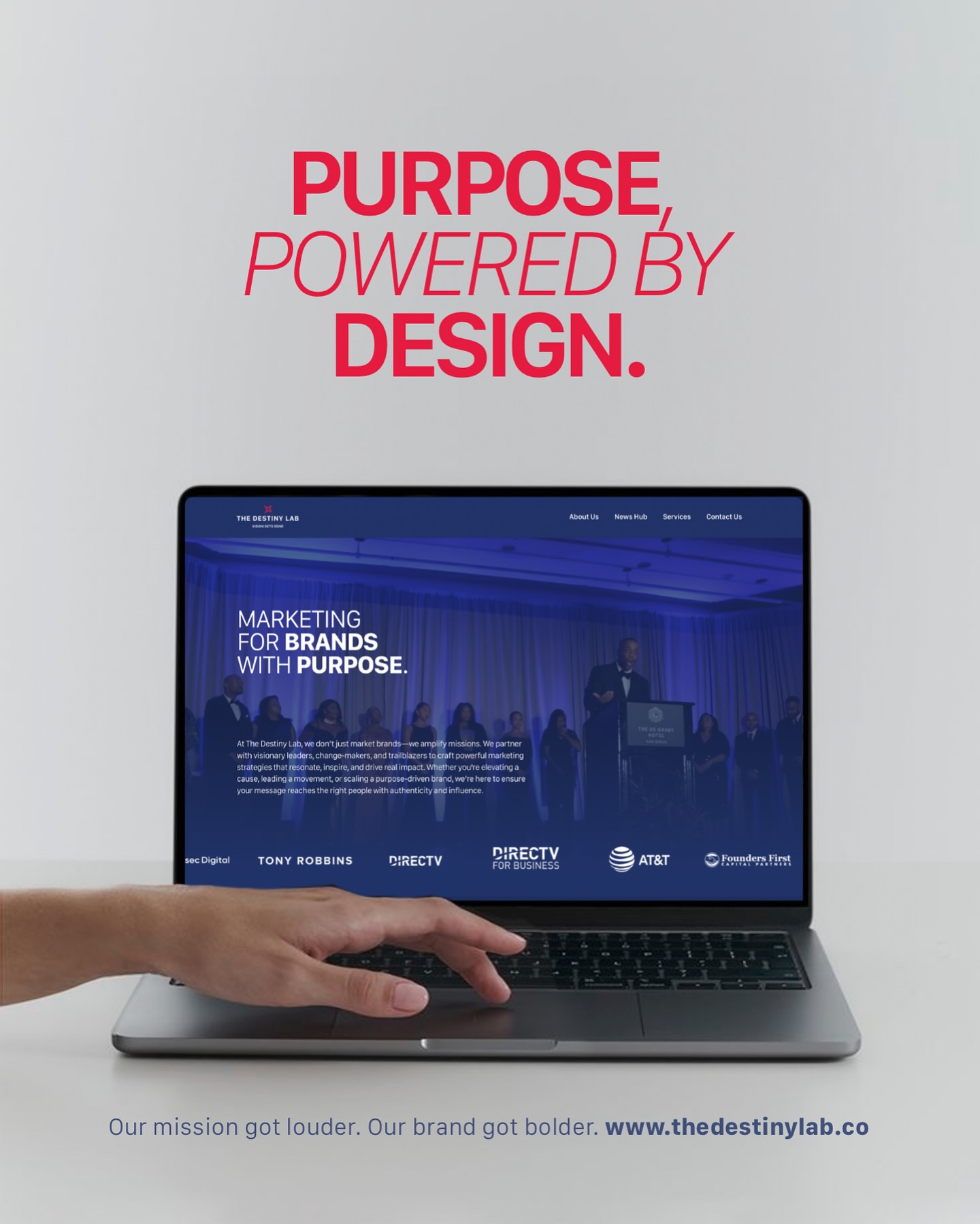 Designed with intention. Driven by purpose.
A new look—same fearless mission.
www.thedestinylab.co