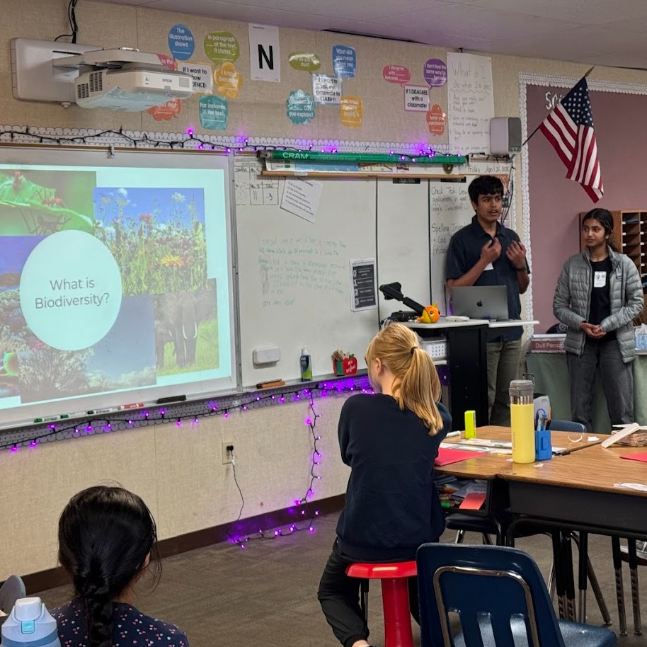 Another full school year of Project Super Plants activities! In addition to filming and piloting our new video module, the team collectively led 50 classroom sessions at 22 schools and joined 7 climate events. We closed out the year with sessions across the Bay from Technology Middle School in Rohnert Park to BASIS Independent in Fremont and Stevens Creek Elementary School in Cupertino.
Photos are from recent sessions at Bullis Charter School, Pinewood School, and Shu Ren International School.