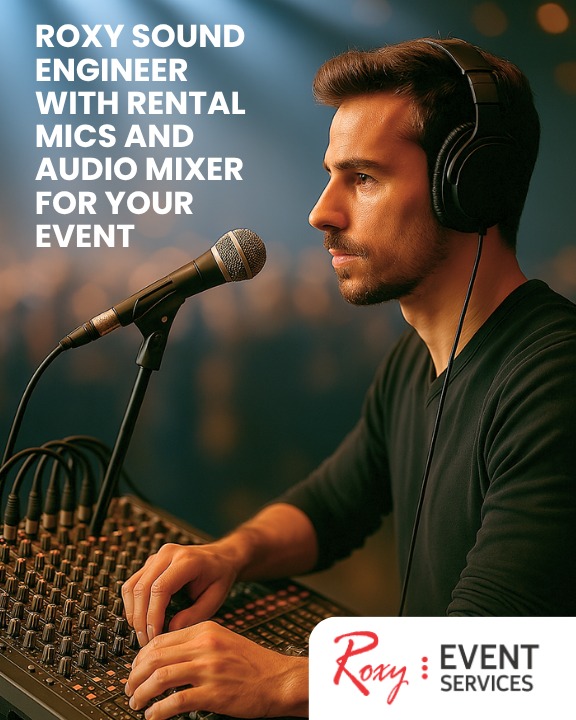 Elevate your event experience—hire elite Roxy Sound Engineers and rent premium mics and mixers for crystal-clear audio and flawless execution.
Dm us for more information -📲
Or tap the link below 👇
www.roxyevents.com