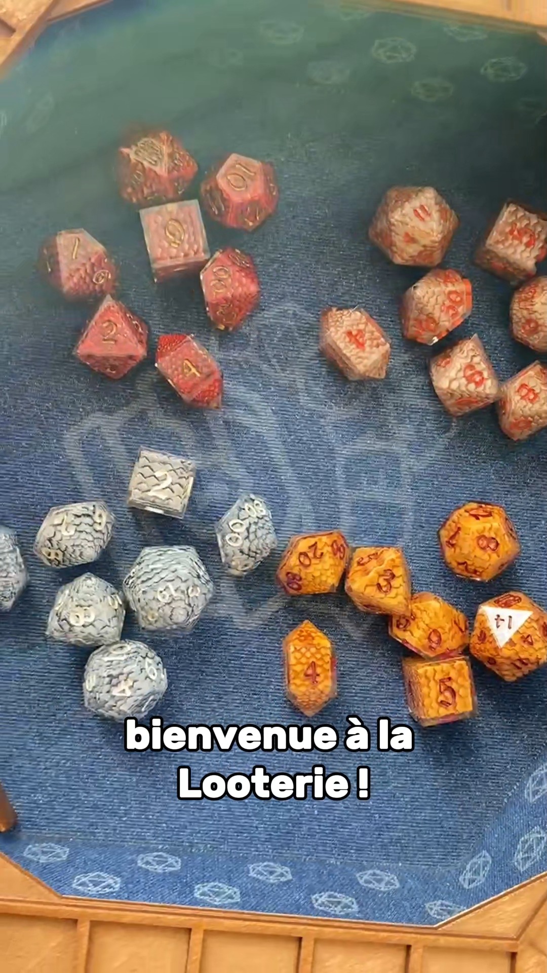 🐉 Nouveauté à la Looterie : les dés “Écailles de Dragons” !
On a bossé sur une nouvelle gamme de dés, inspirée des écailles anciennes et brillantes des grands dragons légendaires. Chaque set est unique, comme toujours, et ils seront présentés en avant-première au festival Dragonia !
📅 28 & 29 juin 2025
📍 Château de Spontin, Spontin (Gerpinnes), Province de Namur en Belgique
Si vous êtes dans le coin, n’hésitez pas à passer nous voir, on aura des sets inédits, de la bonne humeur, et peut-être même une ou deux potions maison. (Non contractuelles.)
#dragonia #festivalmedieval #geekcraft #rpgcommunity #tabletop #renfaire #dragon #dragondice
#dicegoblin #lalooterie #artisanat #jdr #resine #handmade #pourtoi #faitmain #dnd #dés #dice #dnd5e #boutique #etsy