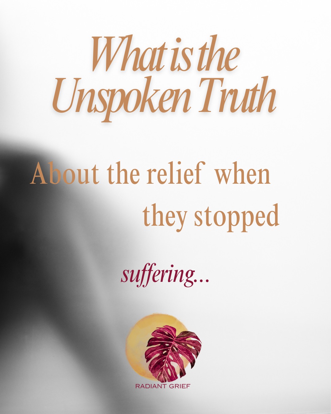 Sometimes death is mercy. Sometimes it's peace. 🕊