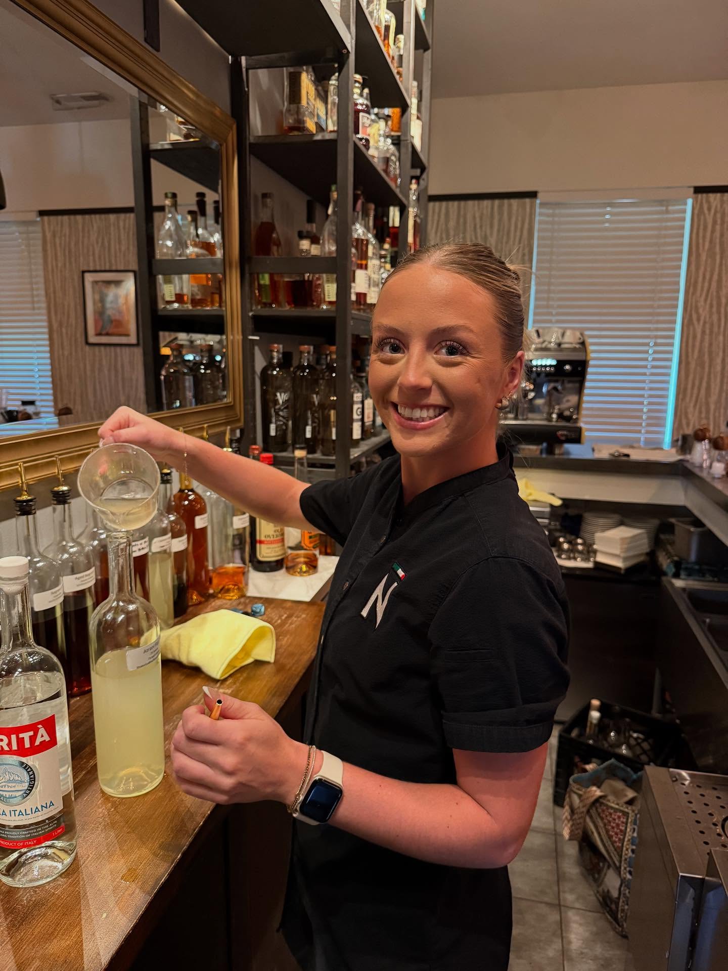 Meet Abby-sheâs a server, a bartender, and most importantly the kind of leader and team player every restaurant wishes for.
Iâm sure most of you have met Abby while sheâs served you at Noto. She greets everyone with her warm smile and charm. Whether you are a regular or itâs your first visit, she treats everyone equally the same.
Right now sheâs bartendingâfilling in for when Dylan returns. When the team needs help she steps up without hesitation.
Her commitment to excellence and willingness to wear many hats keeps the floor running smoothly and the energy positive. Sheâs a true example of what it means to be a team player.
Running a restaurant takes more than good food and a nice atmosphere â it takes heart, hustle, and commitment. It takes team members who solve problems before they become visible, support their teammates without hesitation, and carry the weight of the day with grit and grace. Their commitment, consistency, and passion are the foundation of the restaurantâs success â without them, the whole thing wouldnât work.
Thank you Abby â¤ď¸â¤ď¸