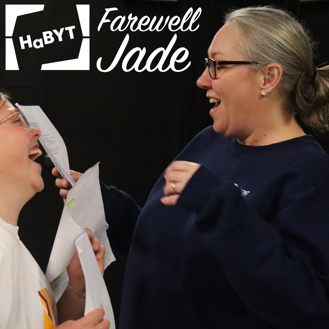 This week the HaBYT whānau bids a fond farewell to our Associates tutor, Jade Hanham, who is stepping down to focus on her mahi at Havelock North High School.
In the two years she has been with us Jade has directed two Associates productions as well as taking the Ensemble class for a spell. Students and staff alike will miss her cheerful energy and dramatic skill. Good luck in your future endeavours, Jade!
From this week the Associates will be taken by our Artistic Director, Jandyra Maciel, who will direct their up coming production, Tuesday by Alison Carr.