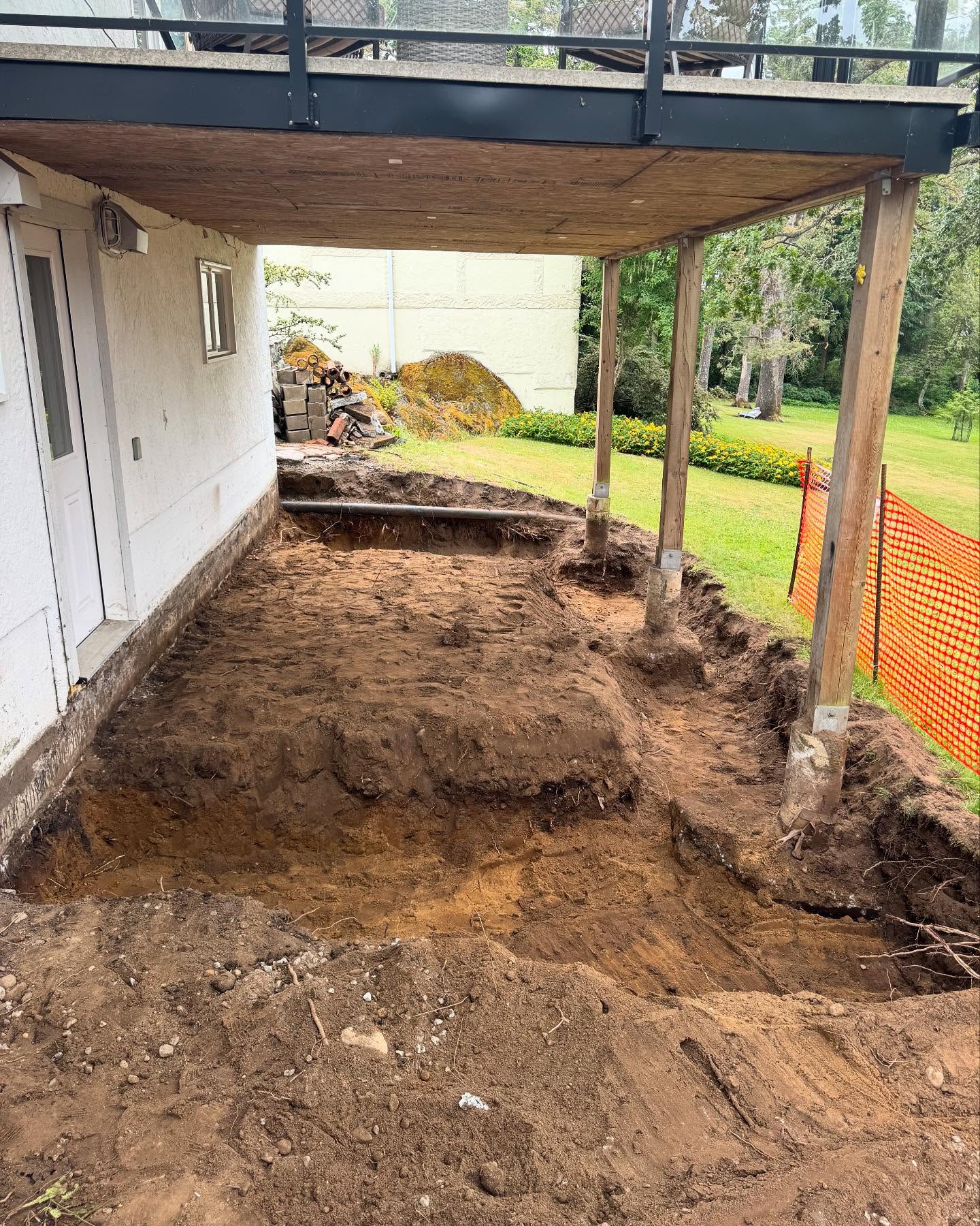 Another quick ONE day foundation dig for addition !