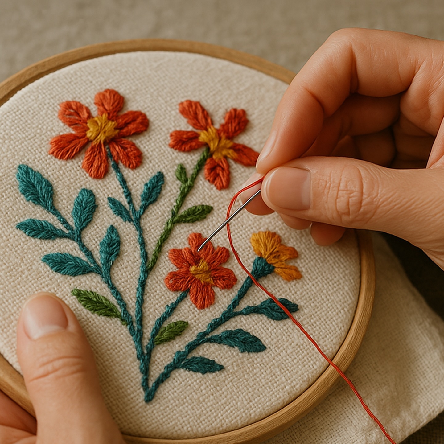 Some things are made by hand, some by machine—both with care.🧵🪡
One carries the warmth of slow stitching, the other the magic of precision.
Each tells a different story, and both are beautiful in their own way. 🌸