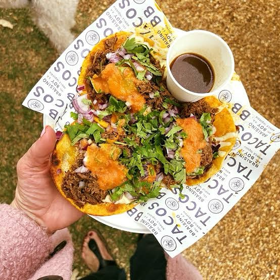 Wrap your laughing gear around these fan favourites tomorrow (Beef Birria tacos) at @patritti_wines from Midday to 4pm.