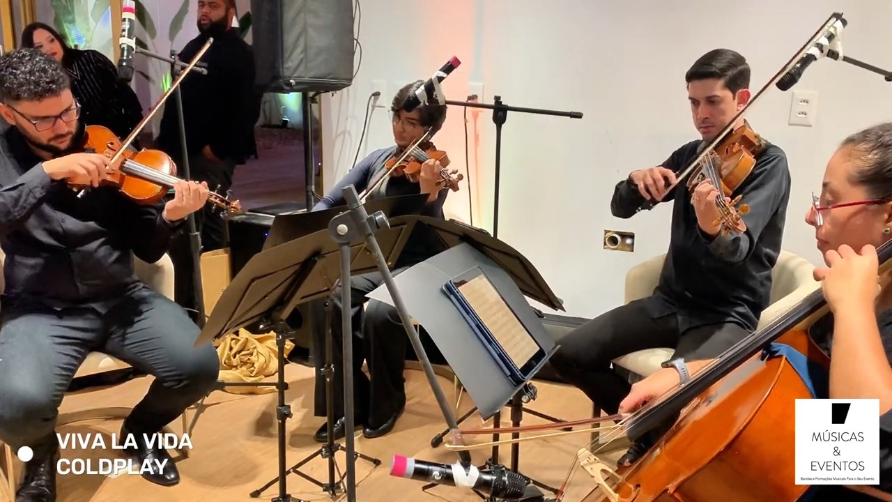 🌟 Contrate um quarteto de cordas moderno e emocionante para o seu evento!
⠀
🎶 Viva La Vida – Coldplay
🎻 Interpretação ao vivo do Quarteto Músicas & Eventos
⠀
Uma das músicas mais pedidas do Coldplay, agora em versão instrumental com cordas ao vivo.
Perfeita para cerimônias modernas, eventos elegantes e momentos inesquecíveis.
⠀
🎻 Wagner Filho – Violino 1
🎻 Eloísa Rocha – Violino 2
🎻 Daniel Lima – Viola
🎻 Carla Nascimento – Violoncelo
⠀
📍 Uma produção Músicas & Eventos – Música ao vivo com sofisticação, emoção e qualidade.
⠀
📲 Fale com a gente e garanta uma trilha sonora inesquecível para o seu evento!
⠀
🔗 www.musicaseeventos.com.br
📩 musicaseeventos@gmail.com
📱 WhatsApp: (11) 98590-6903
📸 Instagram: @musicas.e.eventos