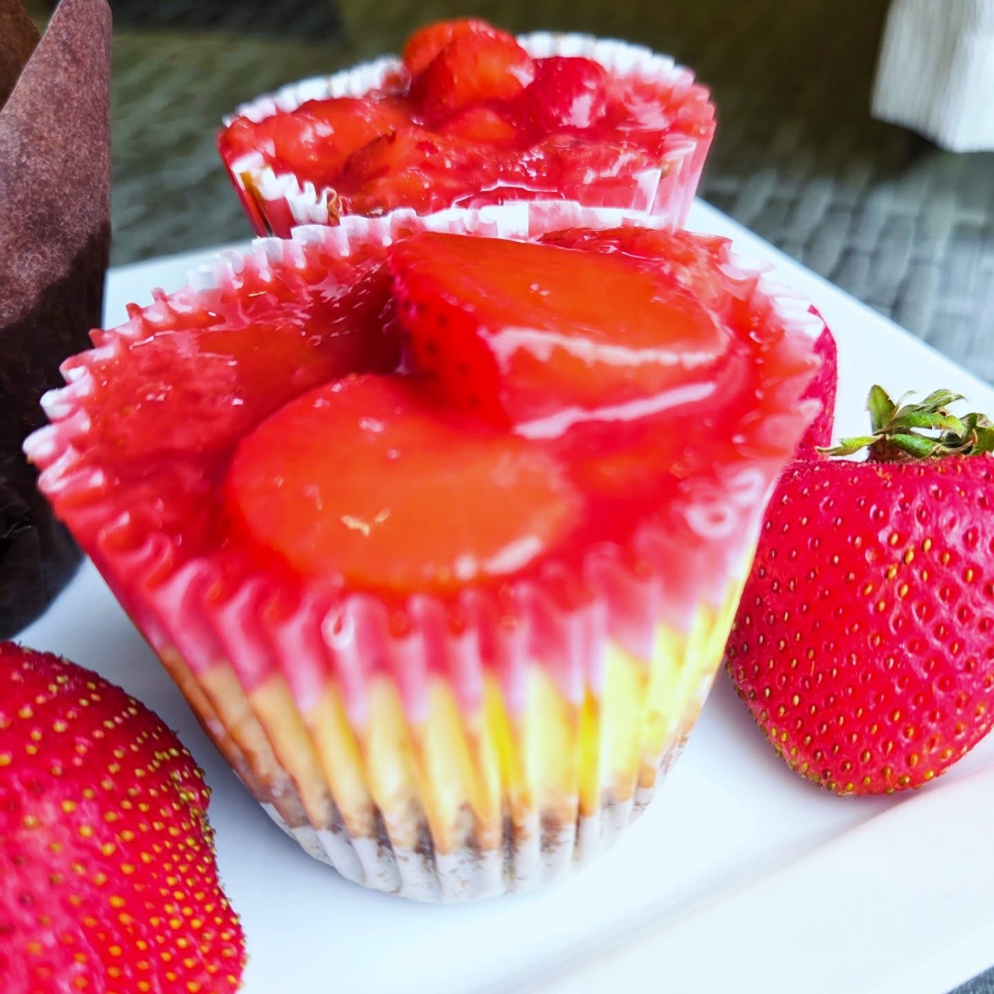 Strawberry Cheesecakelettes!!! Our cheesecake recipe is one of my very own recipes!! It's creamy with just the right sweetness that has turned a few non-cheesecake lovers into cheesecake lovers!
Go to www.whatthegf.ca to get 10% off our Strawberry Cheesecakelettes until July 1st at 5pm! Want more discounts? While there, check out our other Strawberry treats under the Holiday section or top of the Shop All page!
Place your order fast, July 1st will be here soon!
#whatthegf #strawberrycheesecake #glutenfree #strawberries #beavertonontario #cheesecake