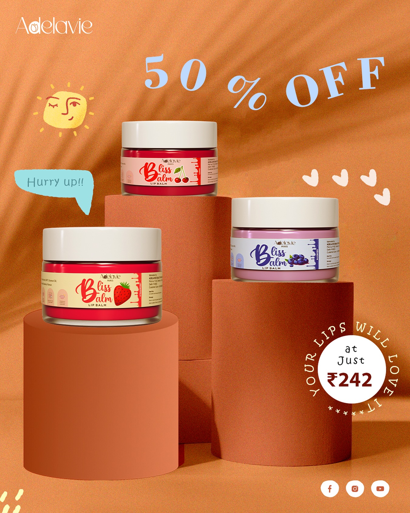 Link in Bio 🔗 Now Get 50% OFF on Adelvie Berry Bliss Lip Balm! Hurry up!! 🤩🤩
#adelavie #lips #lipcare #beautycare #darklips #lipbalm #lip #trending