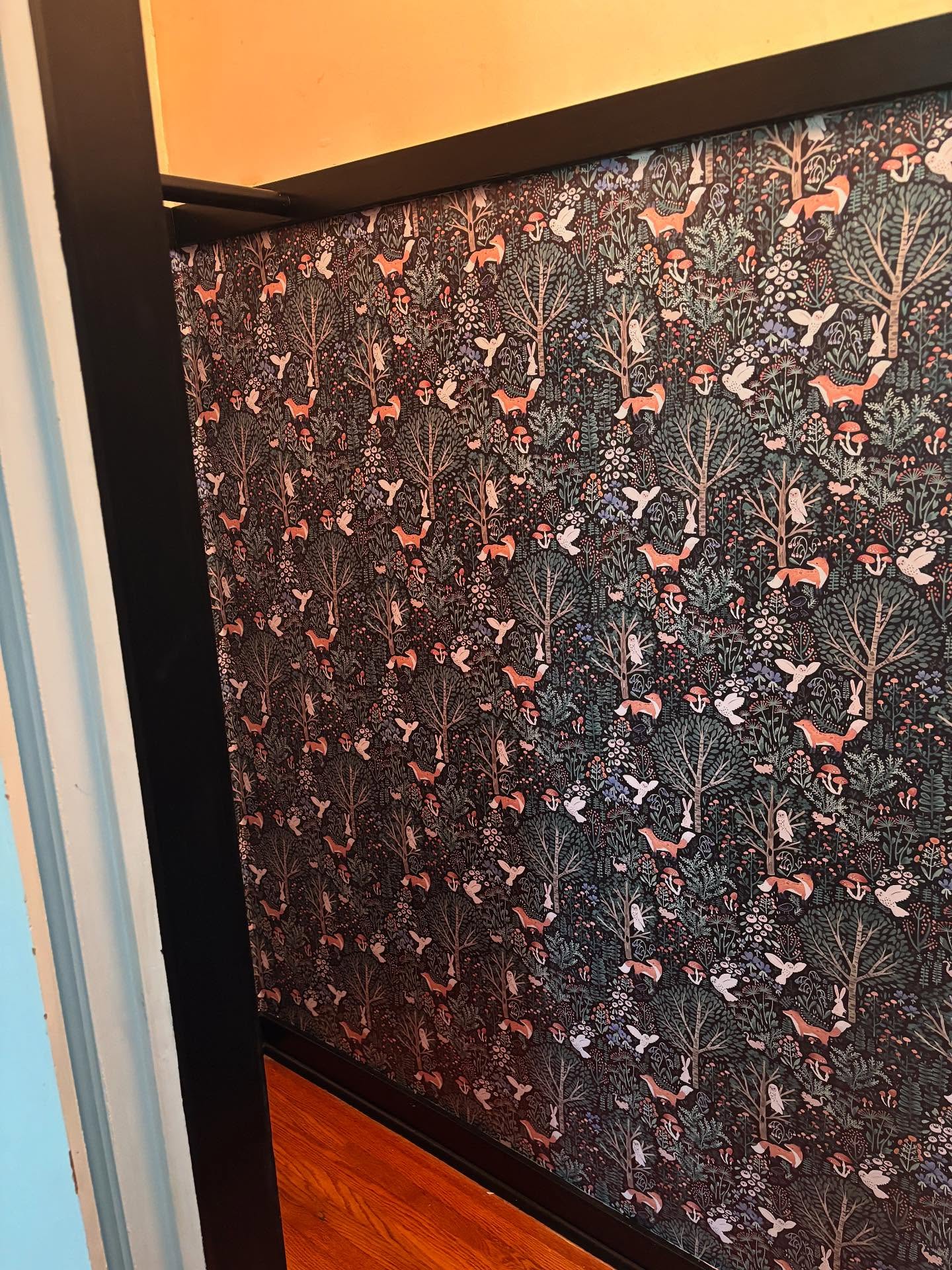 ✨ Closet glow-up in progress! ✨
I’m turning this little space into a whimsical fall/winter wardrobe—and it’s finally coming together! 🦊🍂🖤
✅ Fox & floral wallpaper is up
✅ Black closet rods & extender bar purchased and waiting to be installed
✅ Trim painted glossy black (love it!)
Still need to:
🎨 Paint shelves black
👟 Tame the shoes
📦 Find cute containers
🪄 Add cozy decorative touches
Loving the moody, magical vibe already!
#ClosetMakeover #TheCozyDeclutter #WhimsicalVibes #FallStyle #OrganizedWithLove