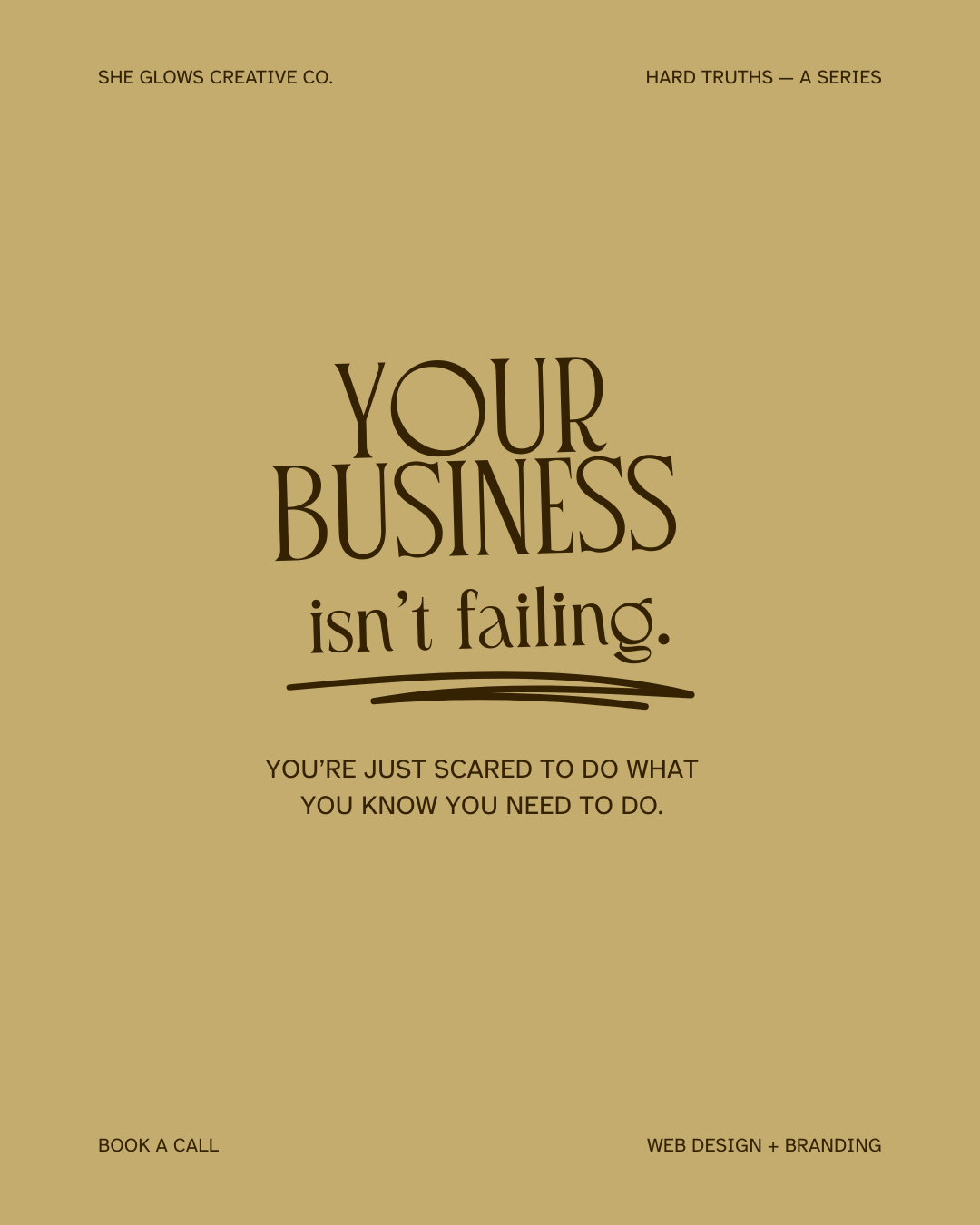 Let’s cut through the noise...
Your business isn’t failing.
You’re just stuck in a cycle of "almost-starting".
You almost launch.
You almost show up.
You almost trust yourself.
You almost put yourself out there.
But nothing changes until you move with intention and chaotic imperfection.
Just move. Take the first messy step. Scared, unsure, but clear.
You don’t need more time. More money. A bigger team.
You need to take that "ONE" step you've been putting off.
You know the one.
Ask yourself — "If I were to take one, and ONLY one step to move the dial in my business, what would it be?"
Check in on yourself.
What came up for you when you visualised what that step was?
It was that immediate, knee-jerk reaction and intrusive thought popping up at the thought of "doing the thing".
There's your mindset block.
Start there, and that's when the magic will happen.