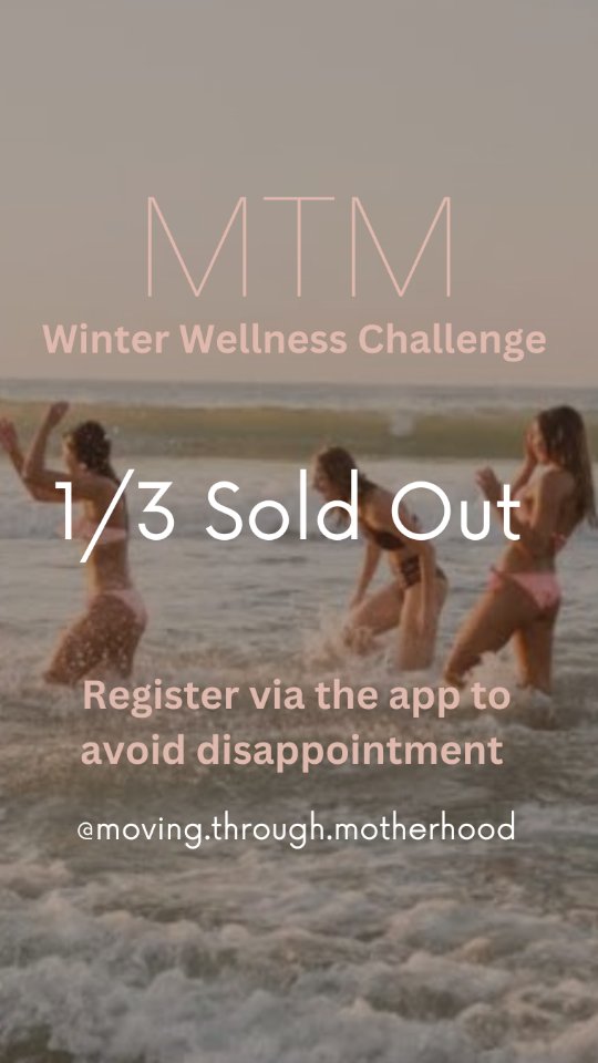 It's heating up already 🔥
MTM'S Winter Wellness Challenge is 1/3 Sold Out after just 24 hours ✨️🌅🏋♀️
Wahooo, I can feel the energy and vibes lifting already. 🎉
Head to the app to secure your spot before they are gone. Trust me , you do not want to miss out on this one 🌟