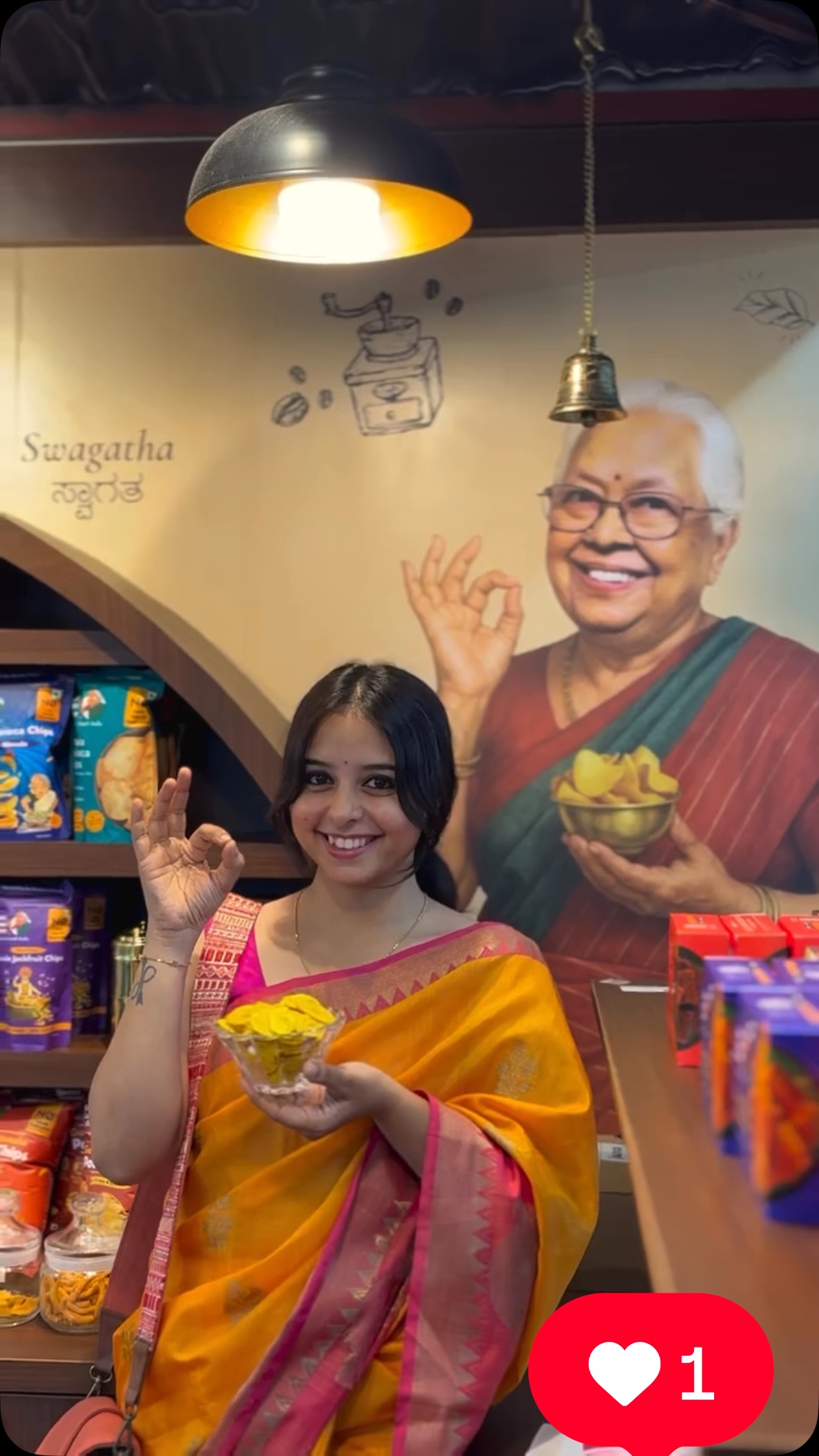 Good food is not about taste.
Not taste alone. But equally about the look, aroma, sound and stories that come with it.
It is a delight when storied digital first food ideas like @sweetkaramcoffee_india step into the real, multi-sensorial world of @smart_bazaar stores.
Come, immerse yourself in Janaki Paati’s stories. Smell, touch & taste some amazing food goodness.. At SmartBazaar, Rajajinagar, Bengaluru.