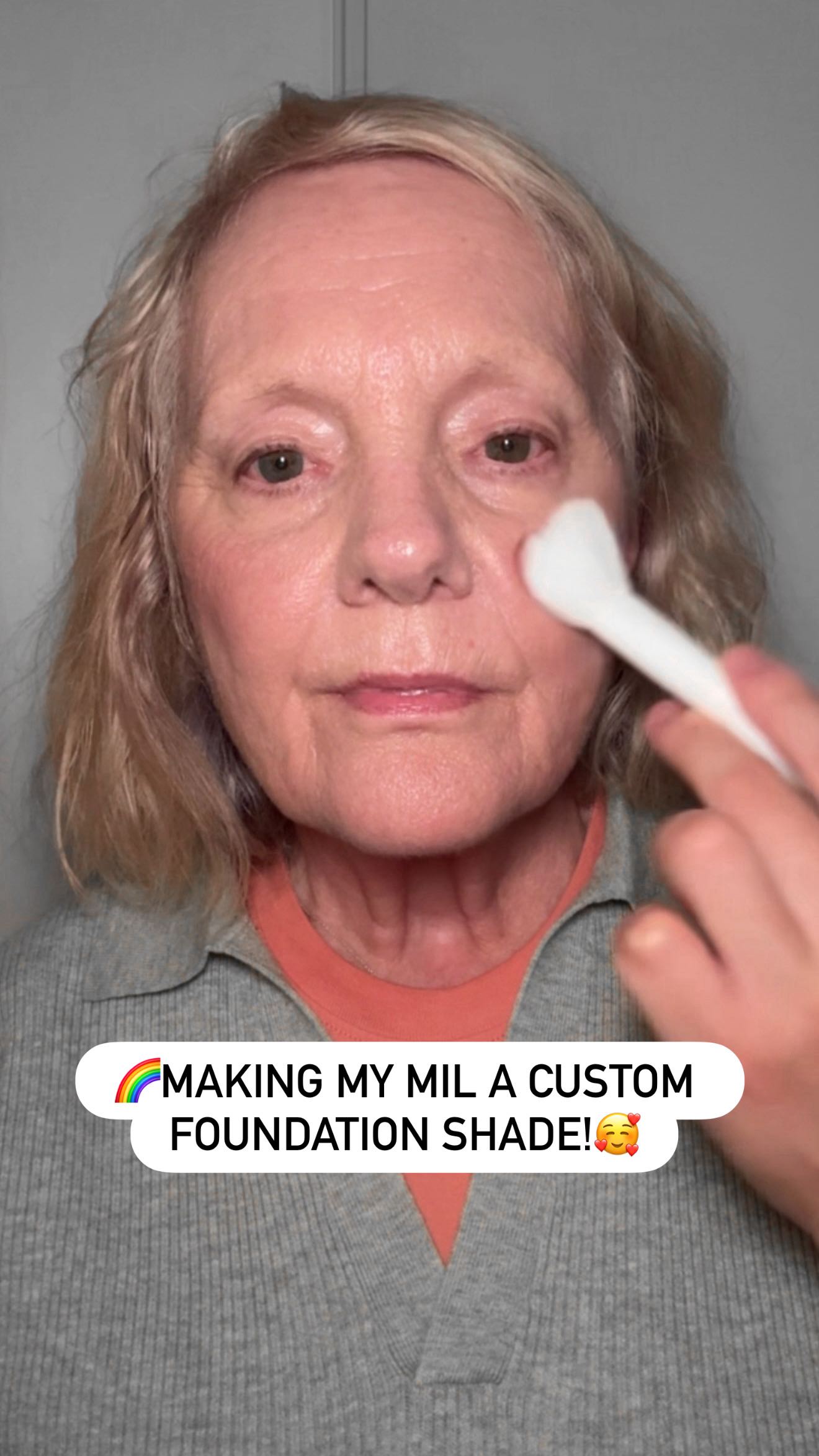 We’ve been a little quiet here the last little bit because my wonderful MIL is visiting! It’s her first time seeing Vancouver in the summer so we’ve been playing tour guide while trying to keep up with work 🤣❤️
Whenever we see her I’m always like WHO SOLD YOU THIS FOUNDATION!!! ITS ORANGE!!! and I took matters into my own hands this time 😆
I made a liquid/gel skin tint years ago, so I pulled that formula out, tweaked it, and made this light coverage gel-like foundation for her. The shade match?! Can we just?! So beautiful. I was so stoked when I tested it on her for the first time and it seamlessly meshed with her skintone haha.
We’re back to regular business soon, but wanted to put up a fun little clip of us getting her ready. Look how beautiful and fresh she looks!
Leave a comment down below if you think she needs to model for us more, as well as what you thought about that shade match!!! She’ll be all “well boys, the customers need me to visit again. It’s what’s right for the business.” 🫢🌿🌿🌿
#indiebeauty #indiemakeup #maturemakeup #creamblush