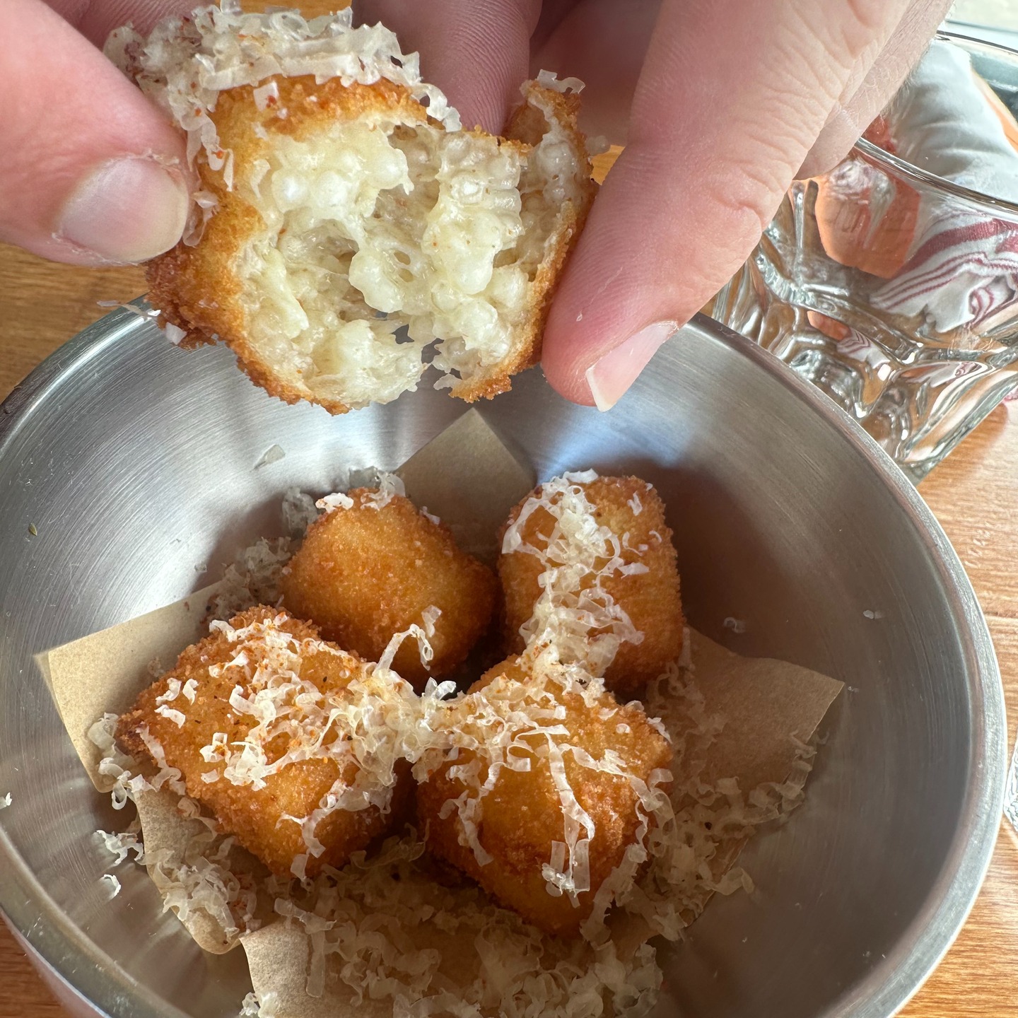We’re now open for dinner every Thursday, Friday & Saturday—starting tonight. 🍽️
And starting tomorrow night: Tapioca croquettes with Comté and Camembert. Golden, gooey, and dangerously snackable. 🧀🔥
📍Dr. Jones | Metairie